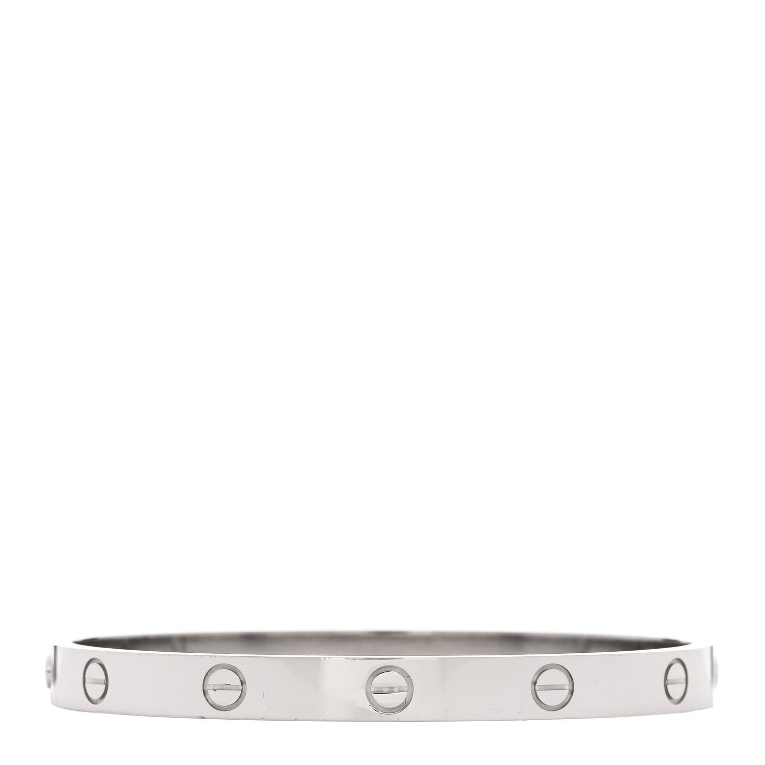 18K White Gold LOVE Bracelet 18 — view 2