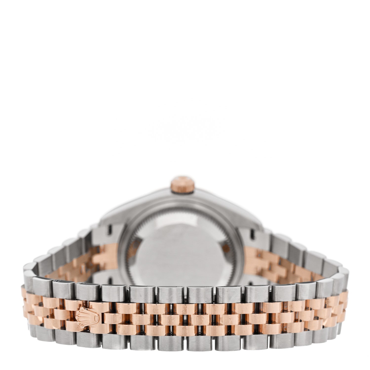 Stainless Steel 18K Everose Gold Diamond 28mm Oyster Perpetual Datejust Watch Chocolate 279171 — view 3