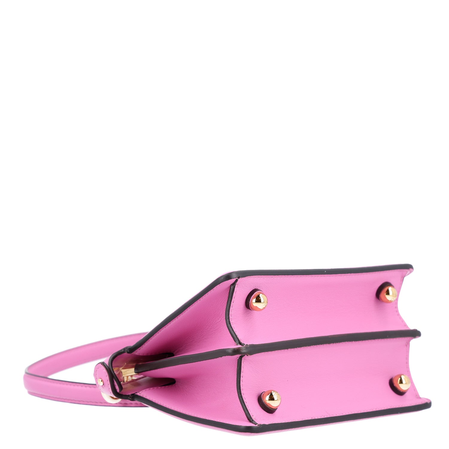 Shiny Nappa Petite Peekaboo I SEE U Satchel Rosa — view 4
