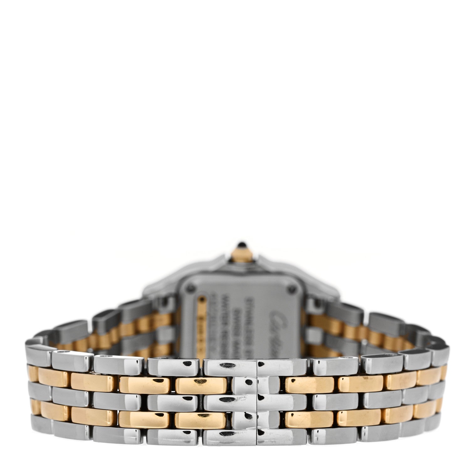 Stainless Steel 18K Yellow Gold 22mm Panthere Quartz Watch — view 3