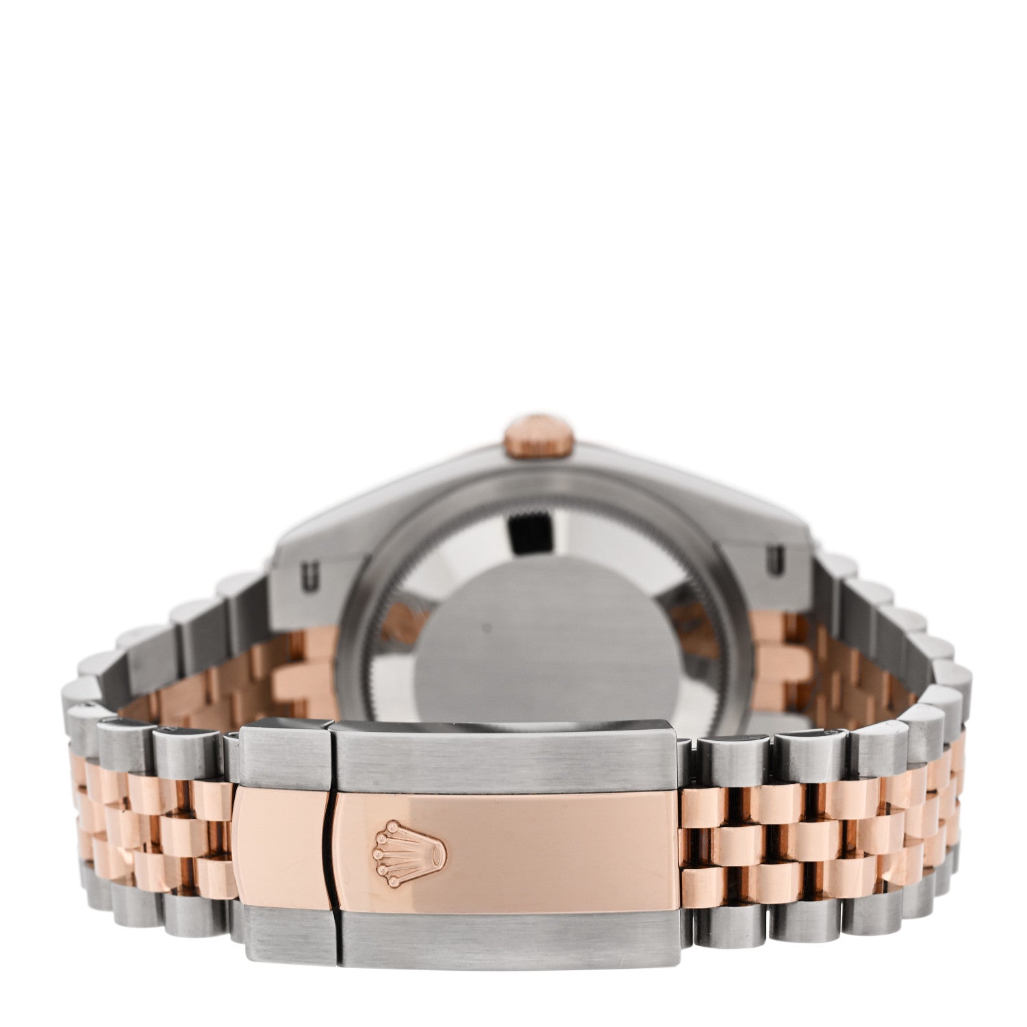 Stainless Steel 18K Everose Gold 36mm Oyster Perpetual Datejust Watch White Roman 126231 — view 3