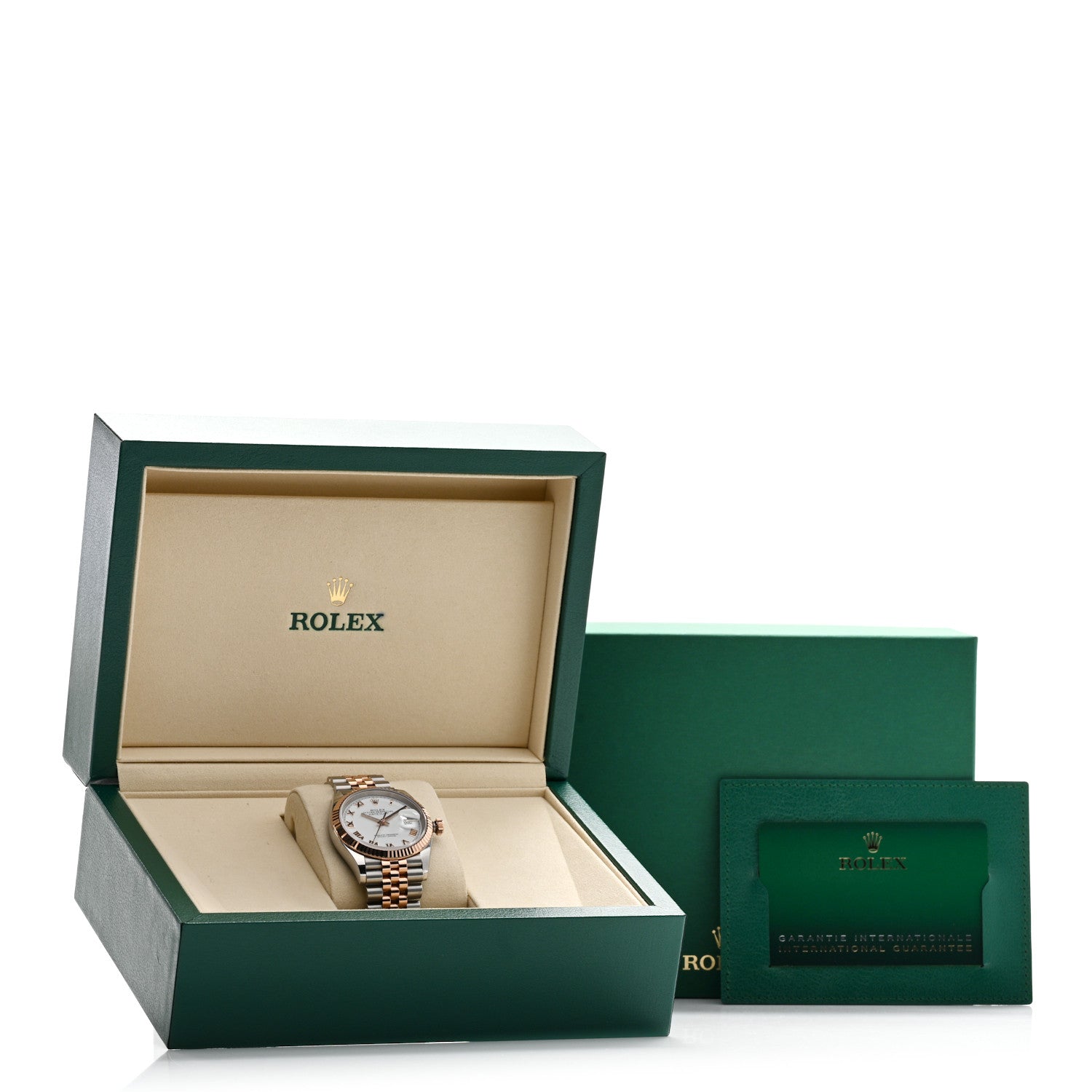 Stainless Steel 18K Everose Gold 36mm Oyster Perpetual Datejust Watch White Roman 126231 — view 5