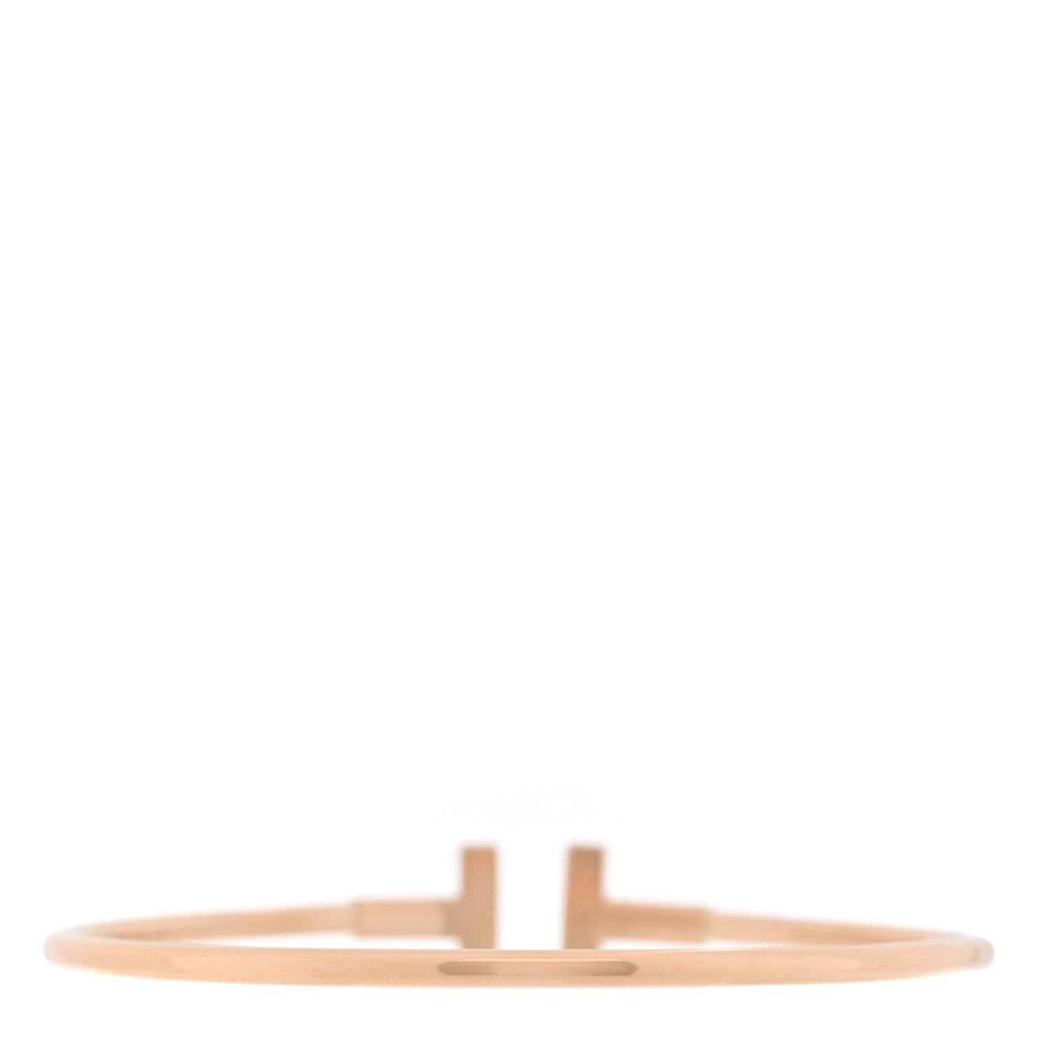 18K Rose Gold Diamond T Wire Bracelet — view 2