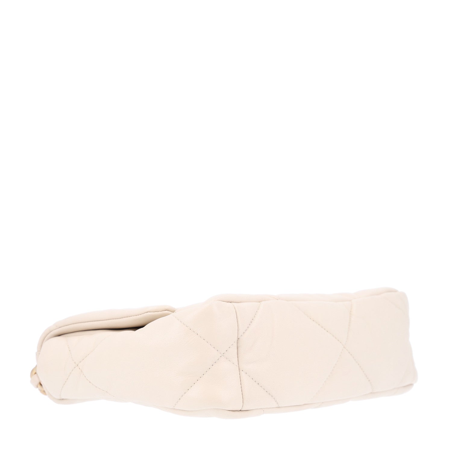 Lambskin Quilted Medium Chanel 19 Flap Light Beige — view 4
