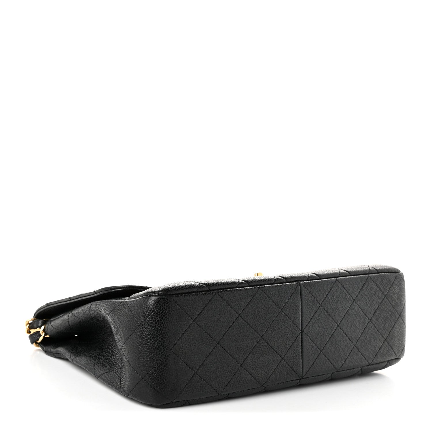 Caviar Quilted Jumbo Single Flap Black — view 4