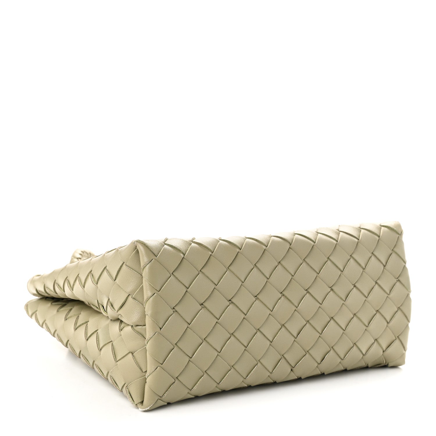 Nappa Intrecciato Small Andiamo Shoulder Bag Travertine — view 4