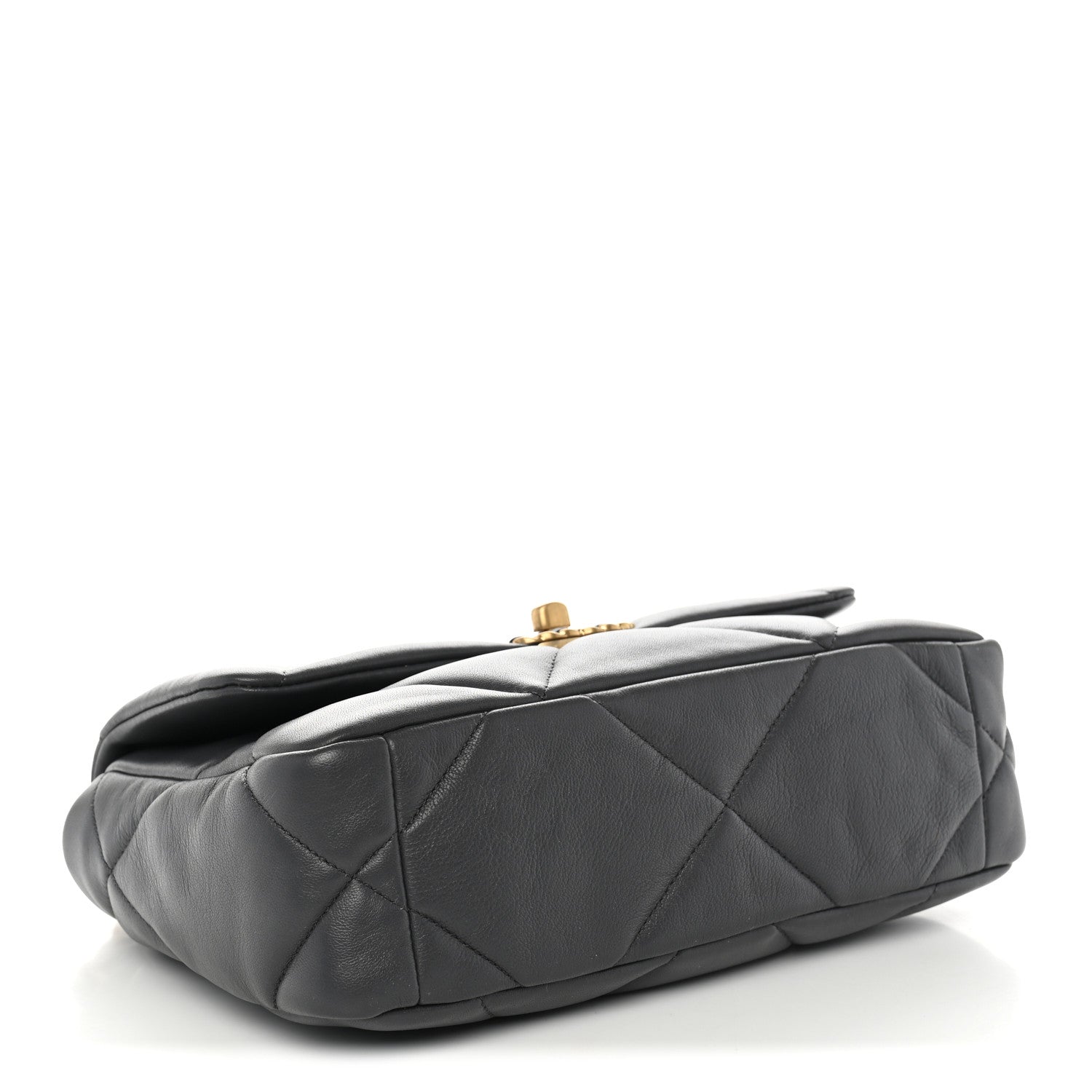 Lambskin Quilted Medium Chanel 19 Flap Dark Grey — view 4