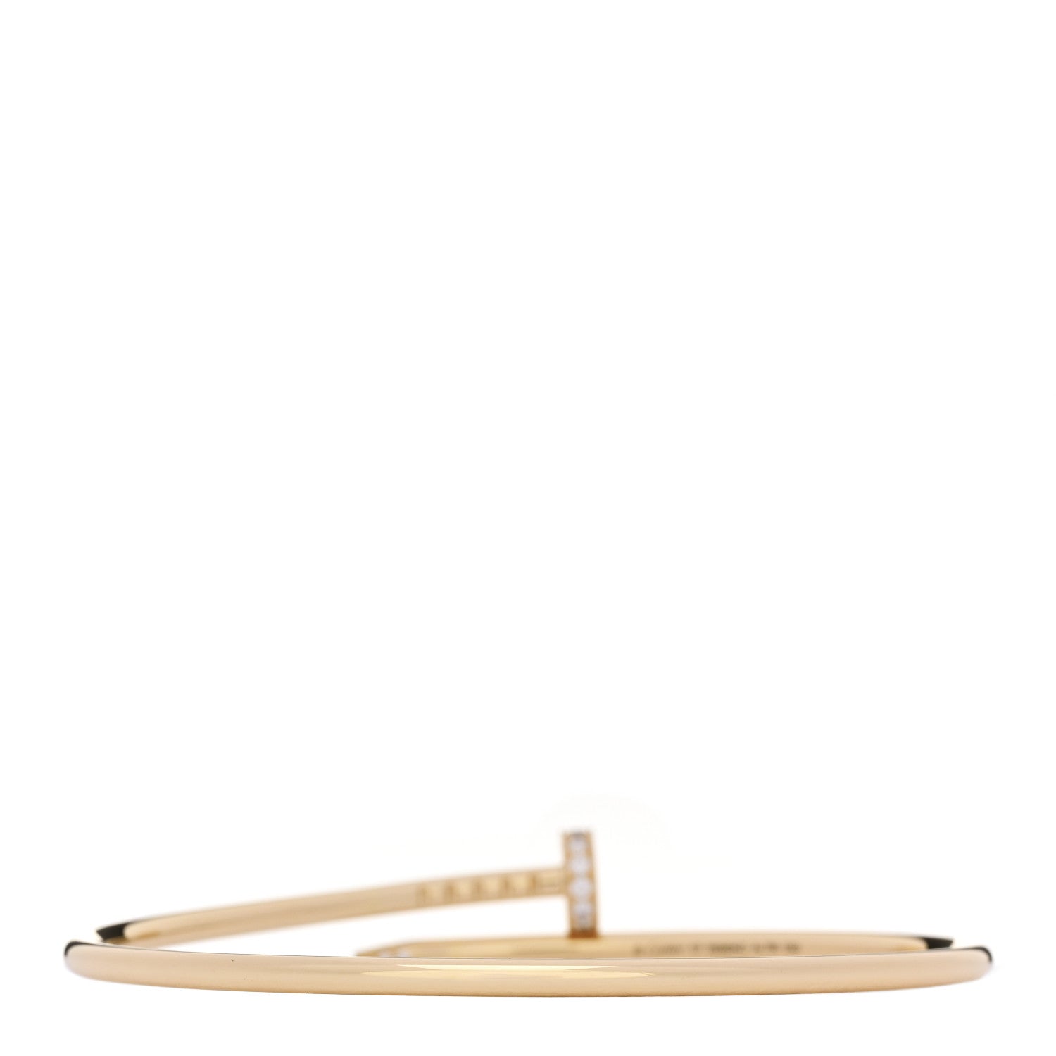 18K Yellow Gold Diamond Small Juste Un Clou Bracelet 17 — view 2