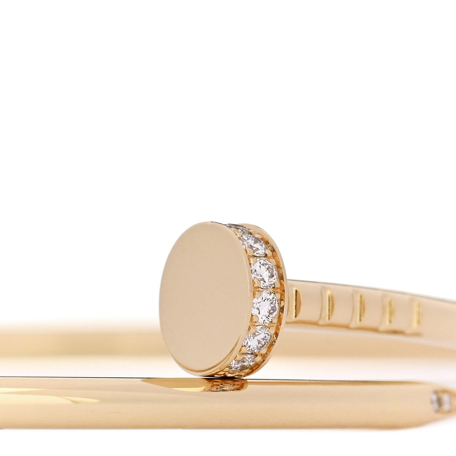 18K Yellow Gold Diamond Small Juste Un Clou Bracelet 17 — view 3