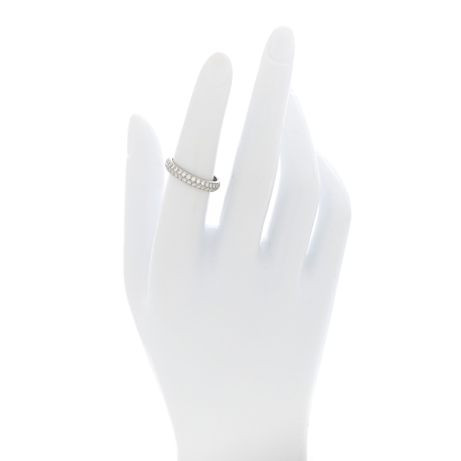 Platinum Diamond Couture Wedding Band Ring 52 6 — view 2