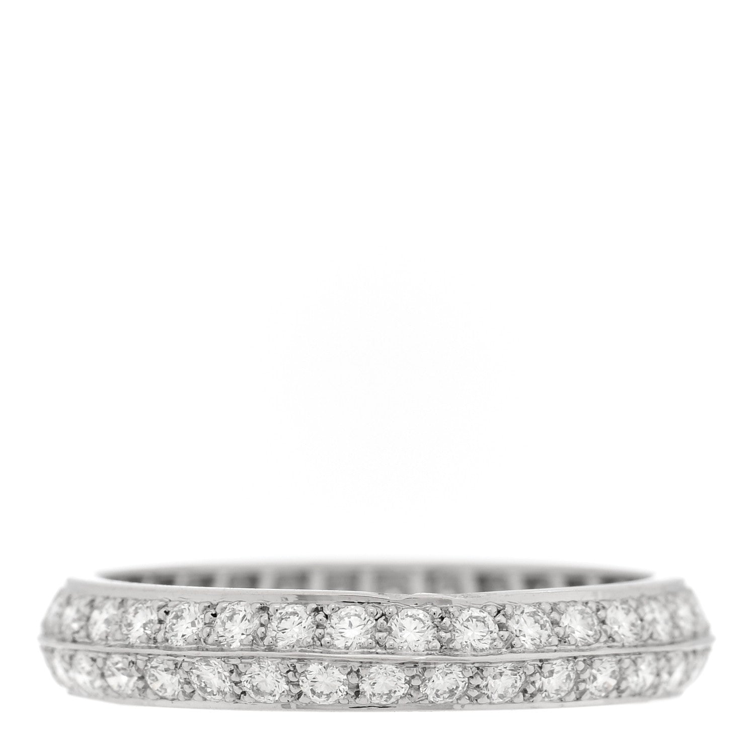 Platinum Diamond Couture Wedding Band Ring 52 6 — view 3