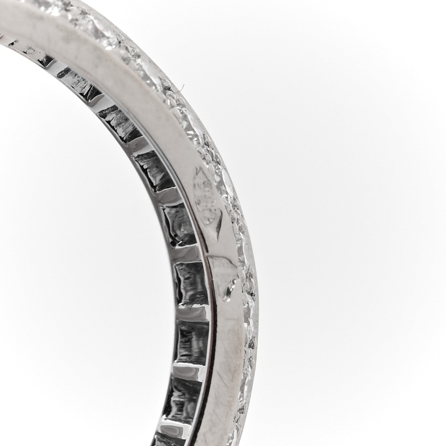 Platinum Diamond Couture Wedding Band Ring 52 6 — view 4