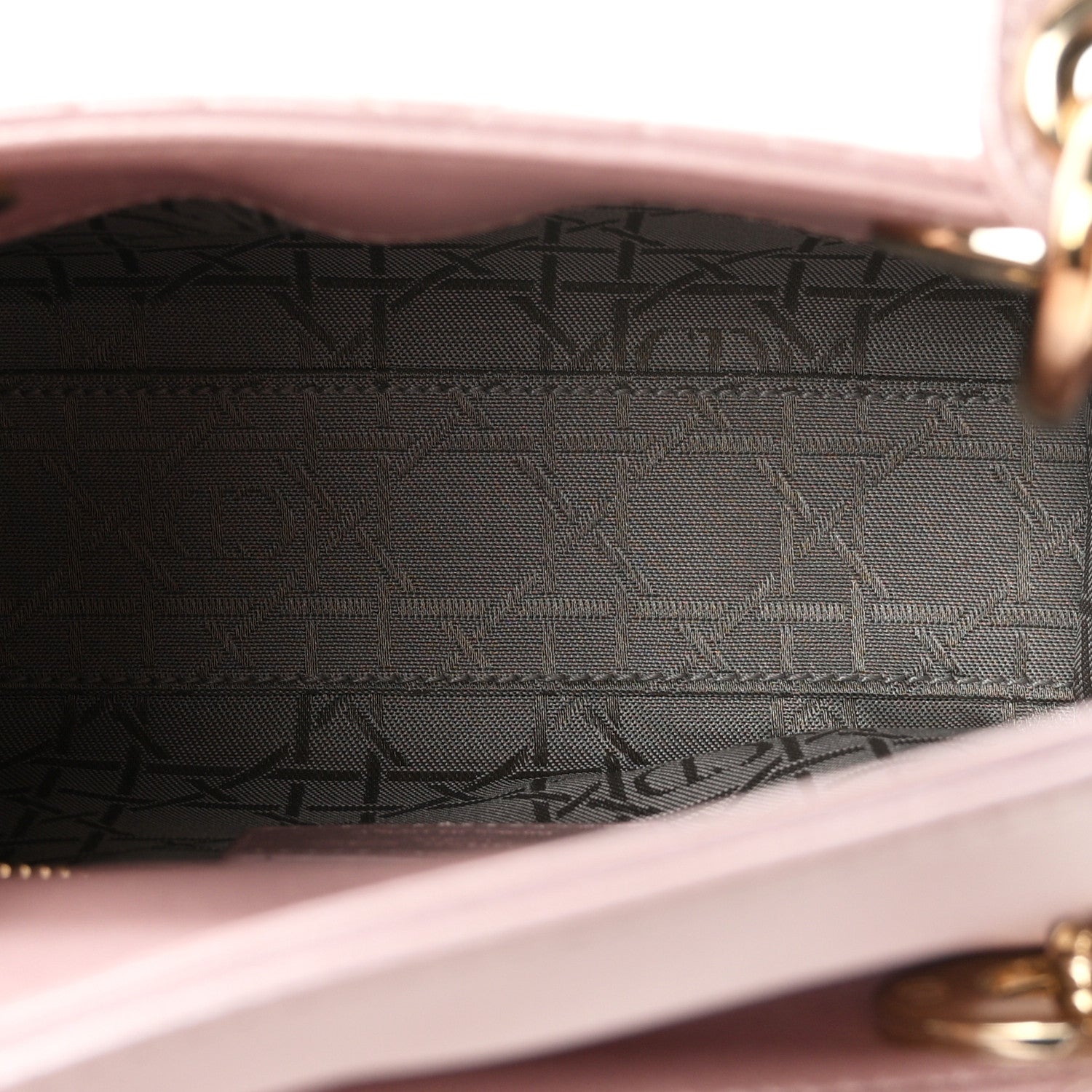 Metallic Lambskin Cannage Mini Lady Dior Lotus — view 4