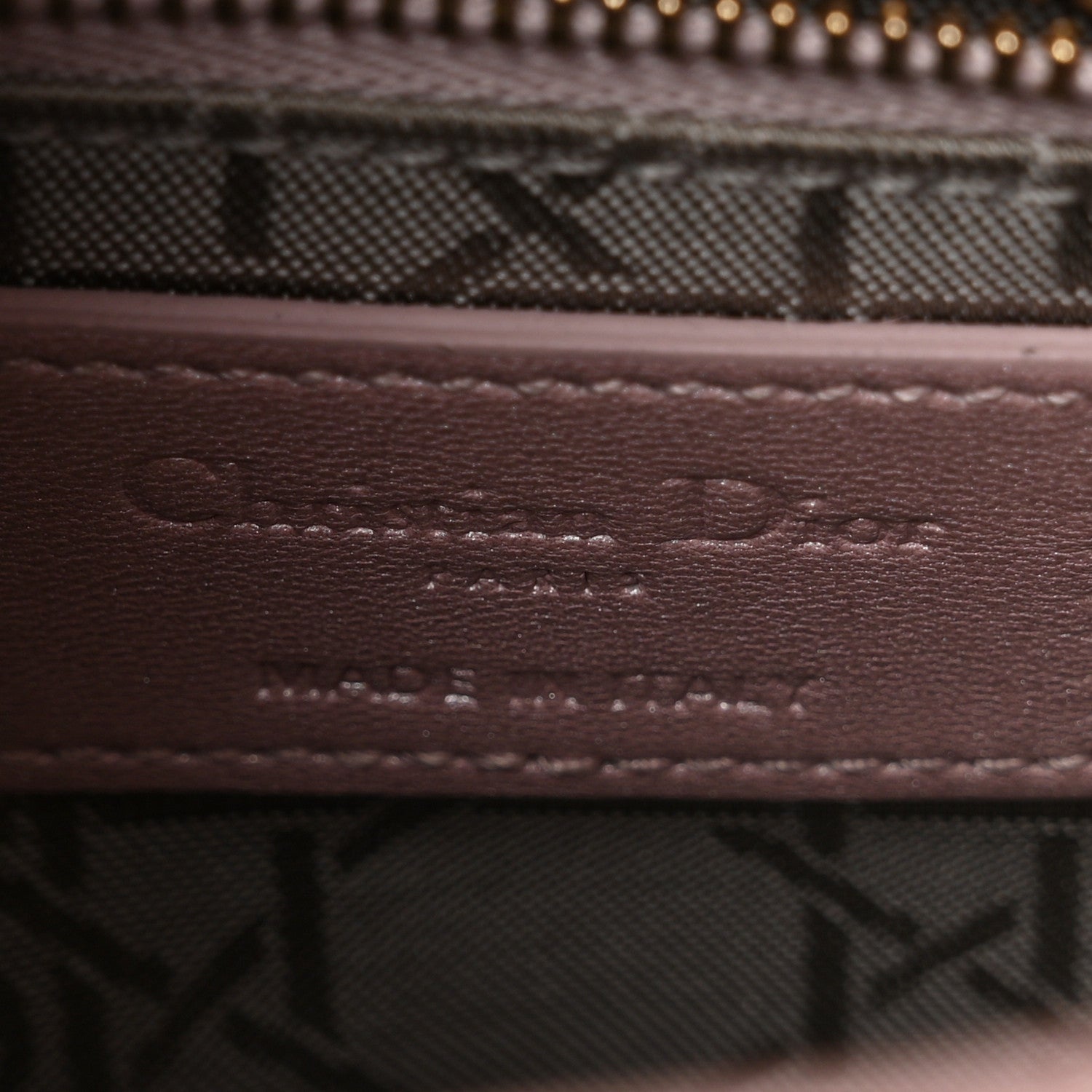 Metallic Lambskin Cannage Mini Lady Dior Lotus — view 5