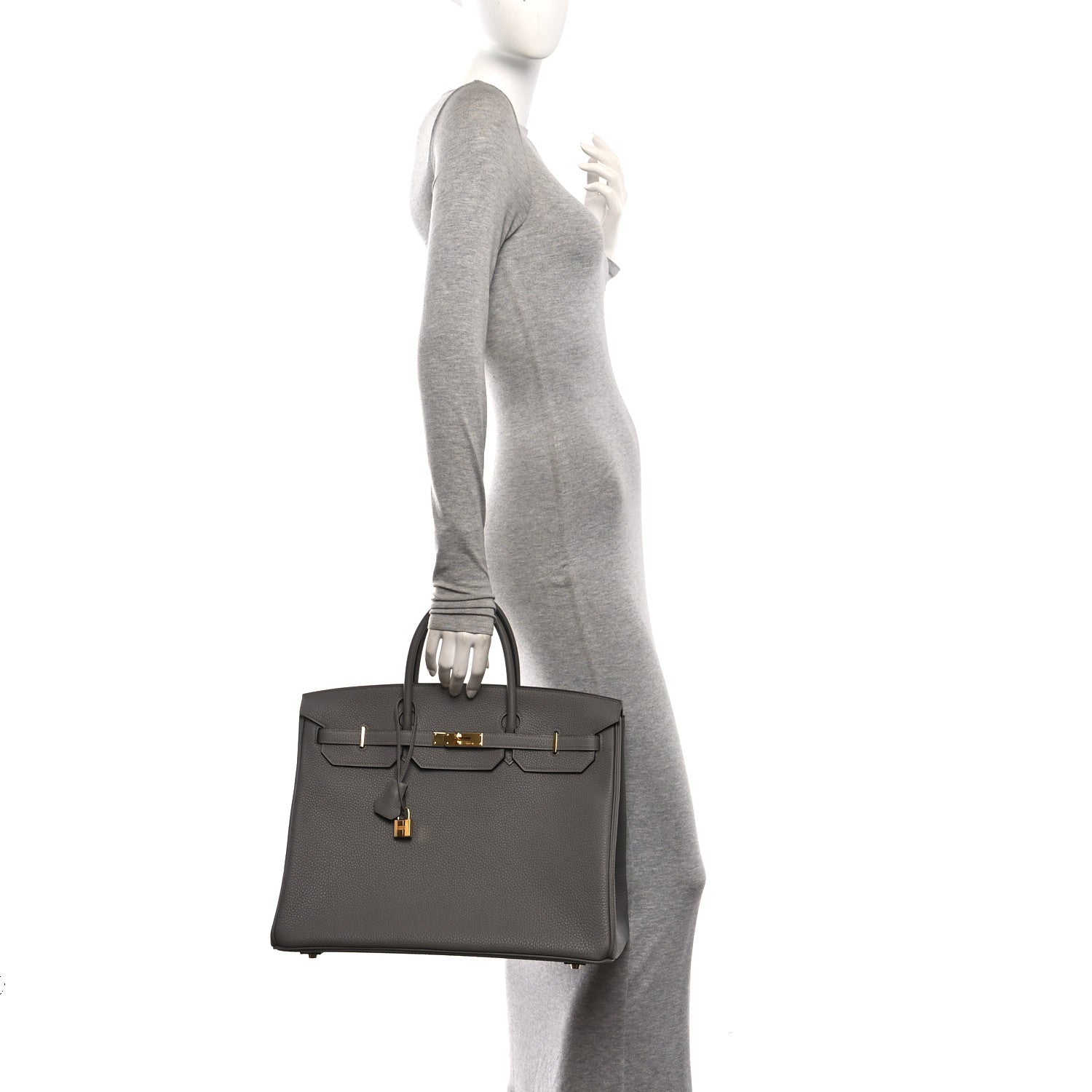 Togo Birkin 40 Gris Meyer — view 2