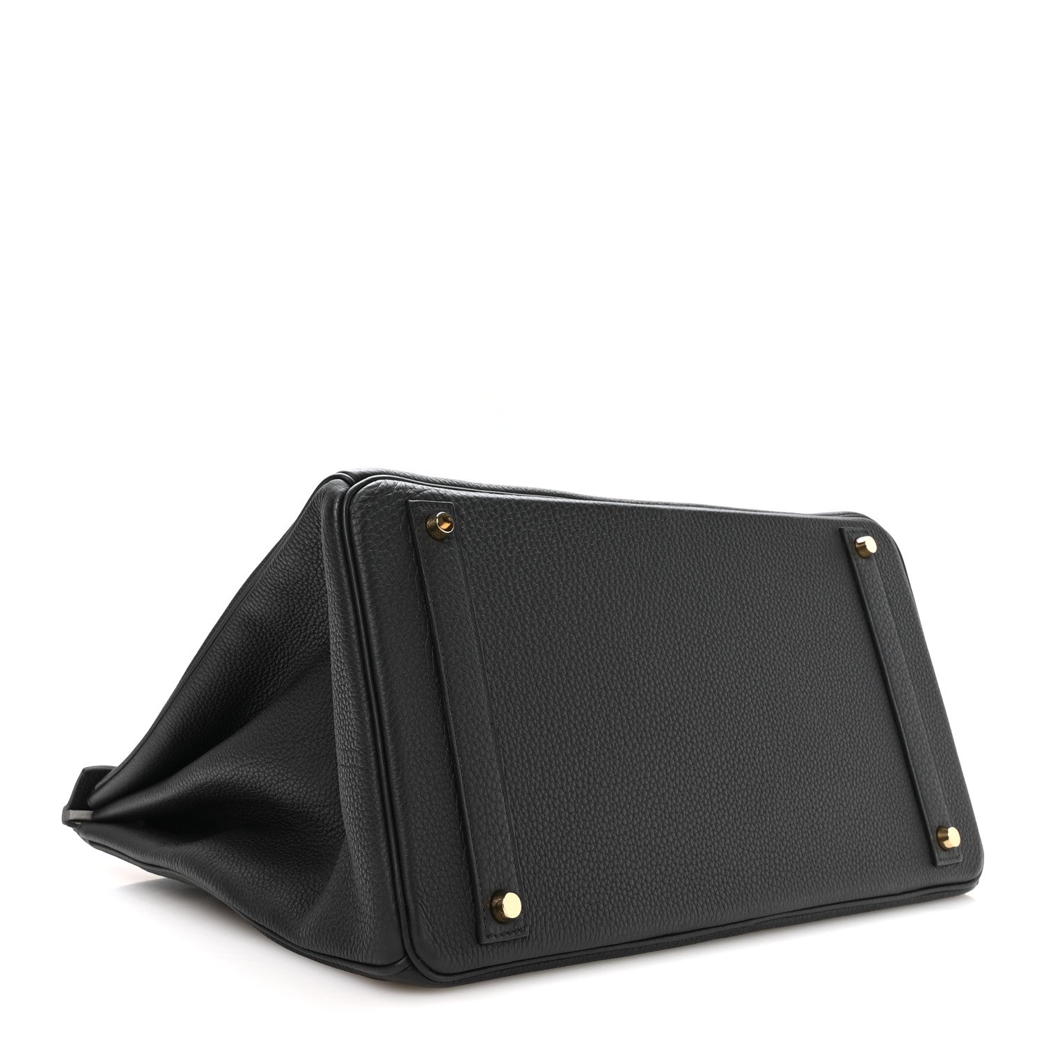 Togo Horseshoe Birkin 40 Black Gris Perle — view 4