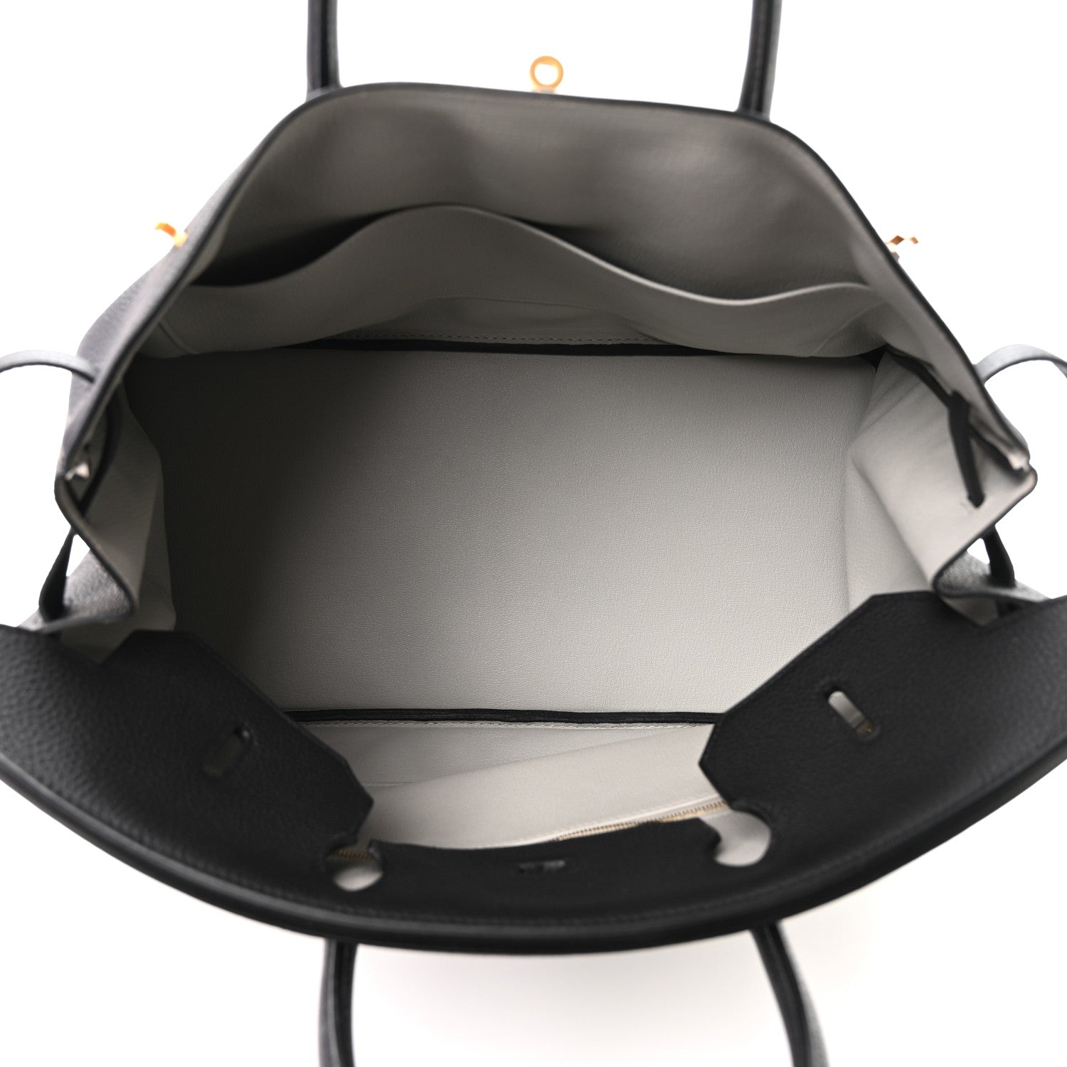 Togo Horseshoe Birkin 40 Black Gris Perle — view 5