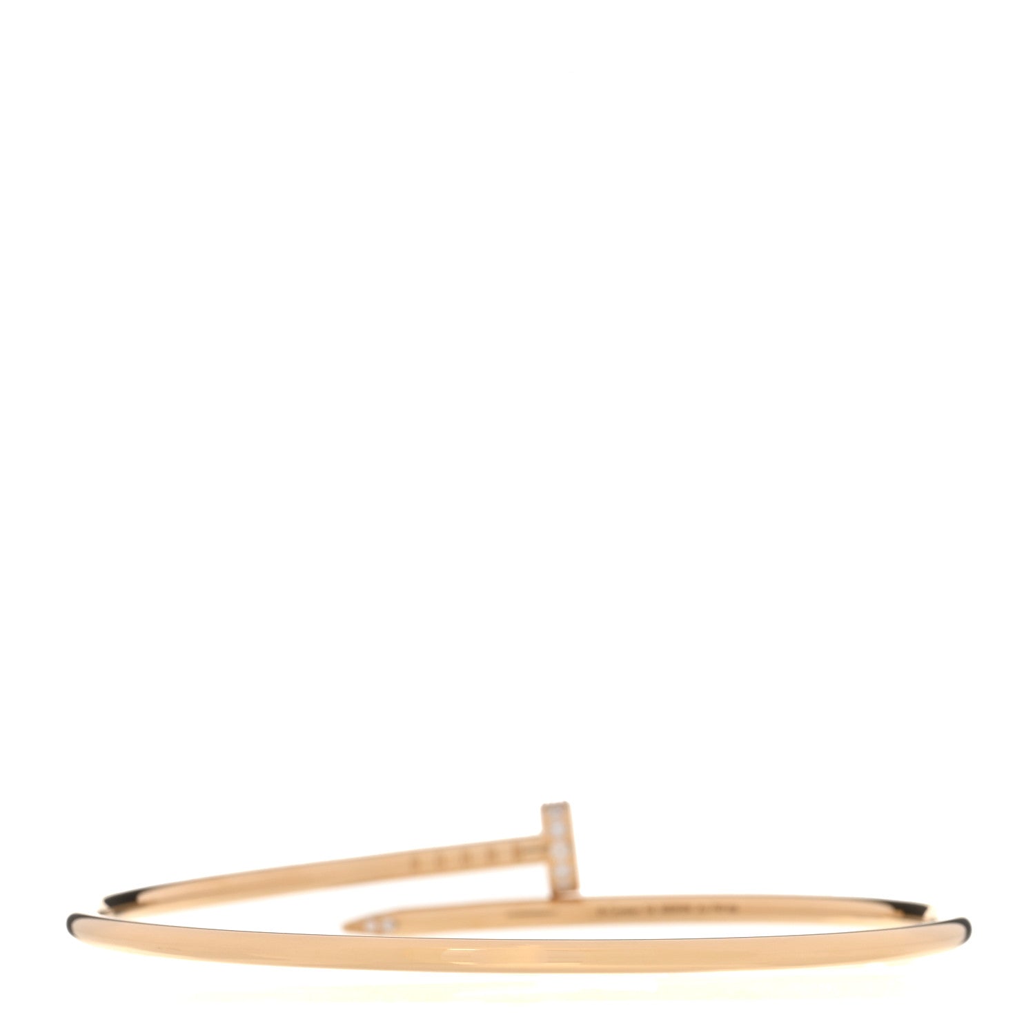 18K Yellow Gold Diamond Small Juste Un Clou Bracelet 16 — view 2