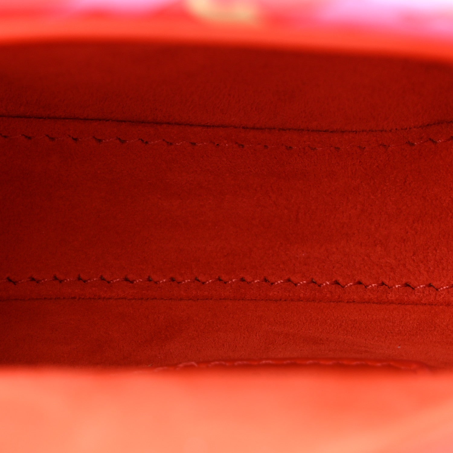 Beaded Embroidery Lambskin Micro Lady Dior Orange Multicolor — view 5