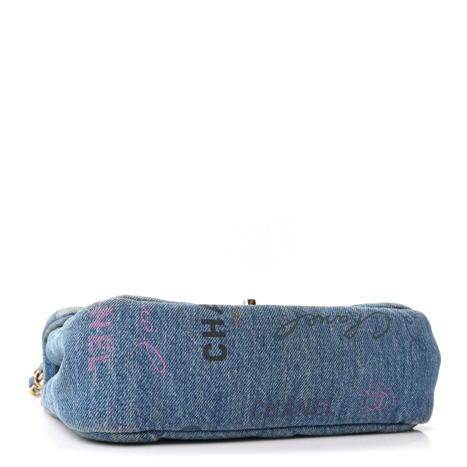 Denim Quilted Mini Denim Mood Rectangular Flap Blue Multicolor — view 4