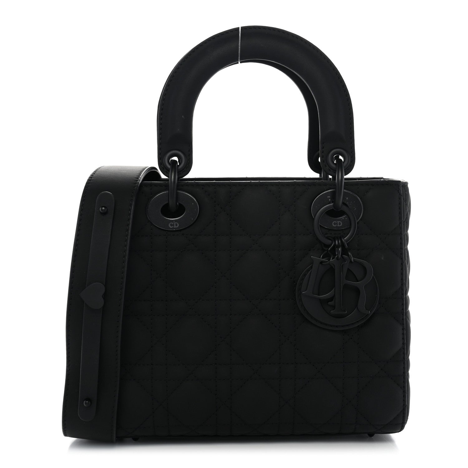 Ultra Matte Calfskin Cannage Small My ABCDior Lady Dior Black