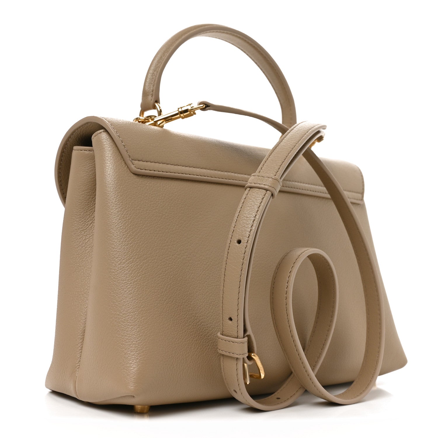 Supple Grained Calfskin Medium Nino Safari — view 3