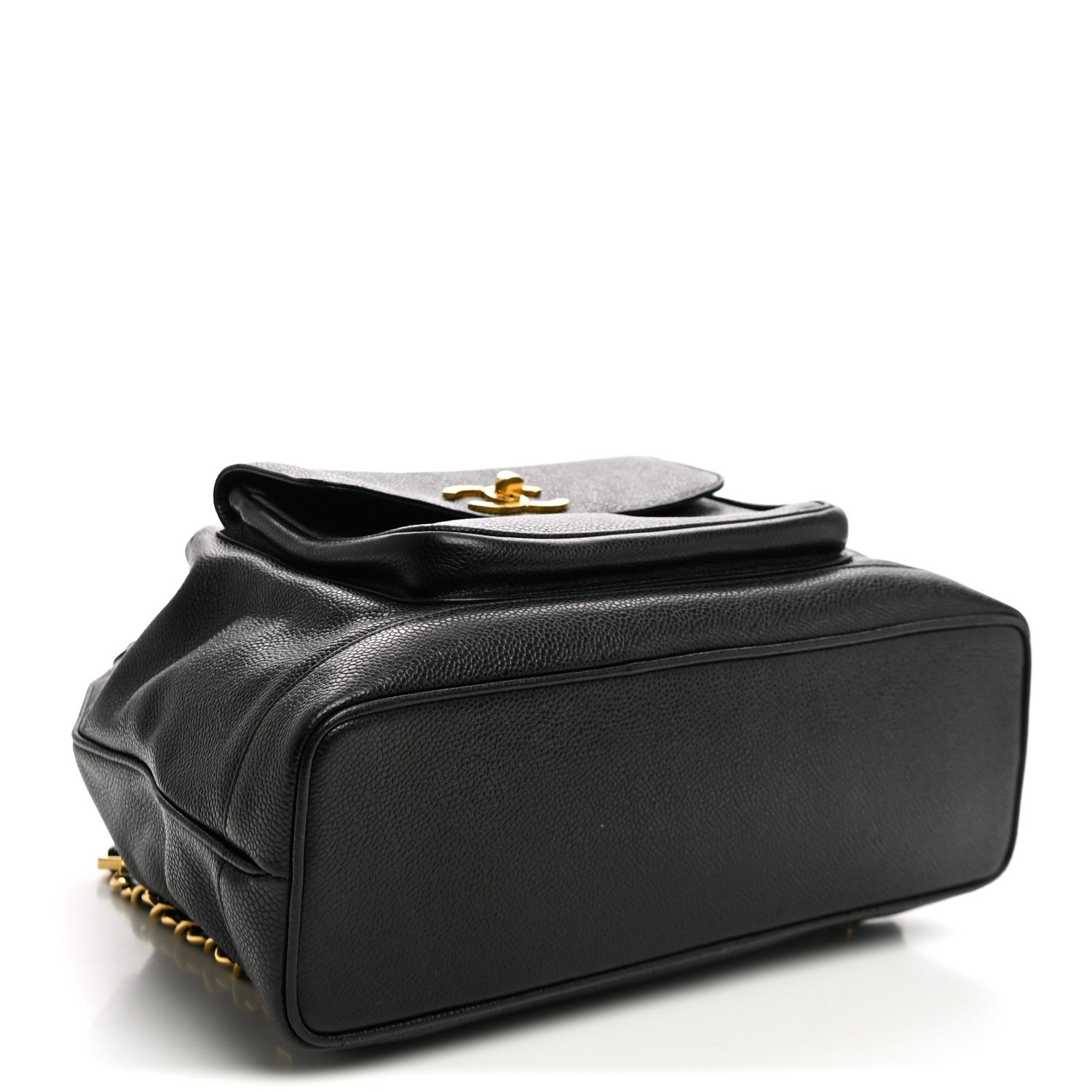 Caviar Drawstring Backpack Bag Black — view 5