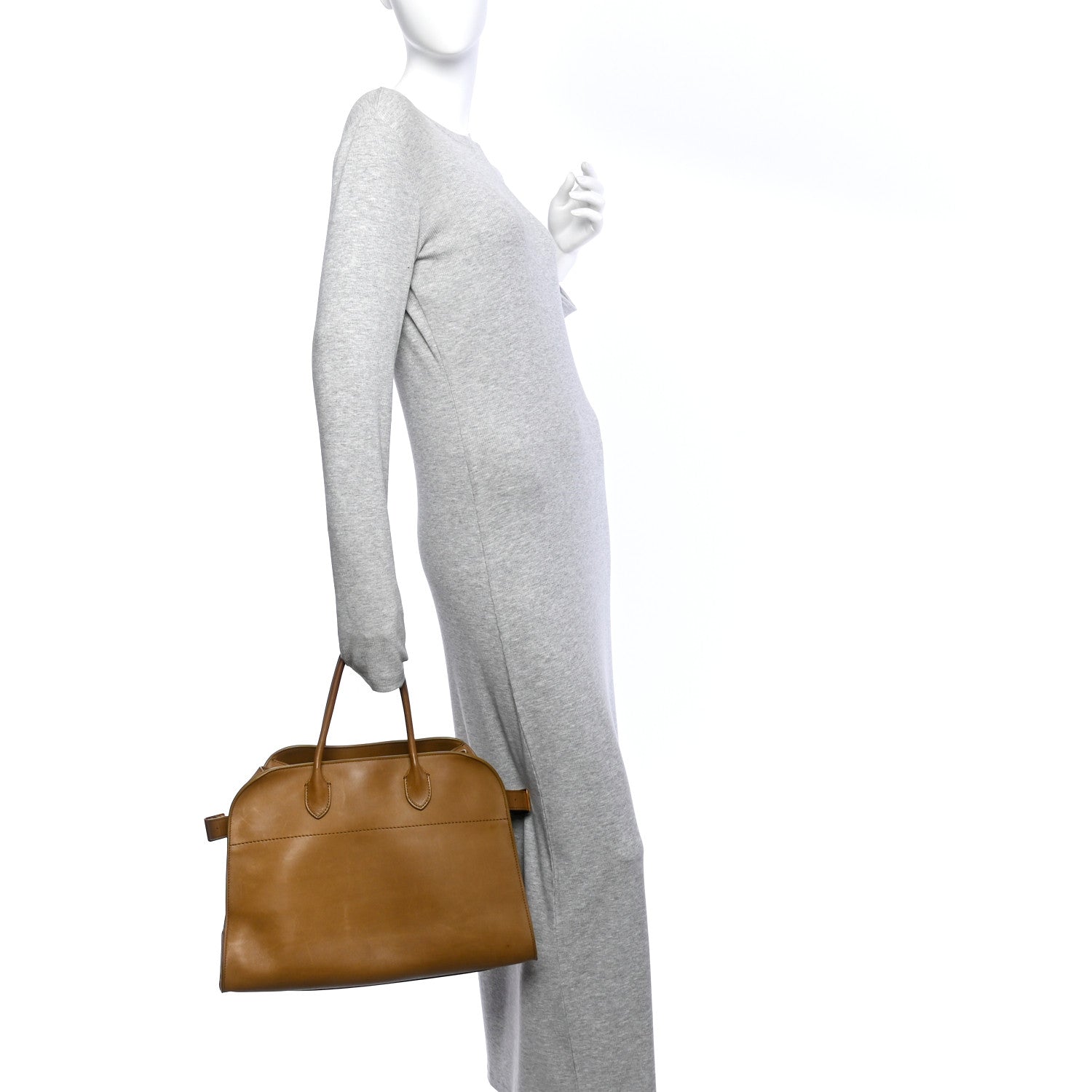 Polished Saddle Calfskin Soft Margaux 15 Muschio — view 2