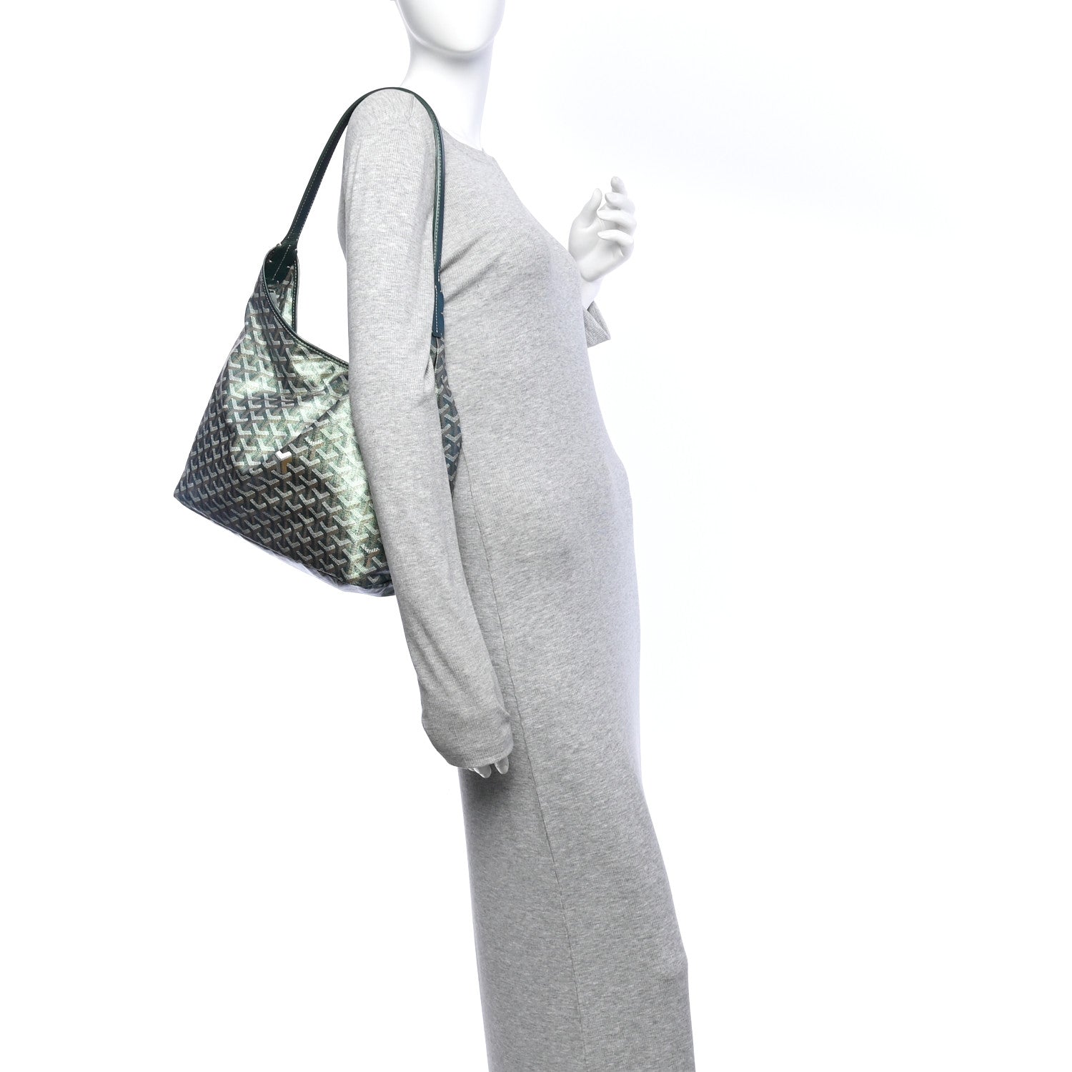 Iridescent Goyardine Boheme Hobo Pearly Green — view 2
