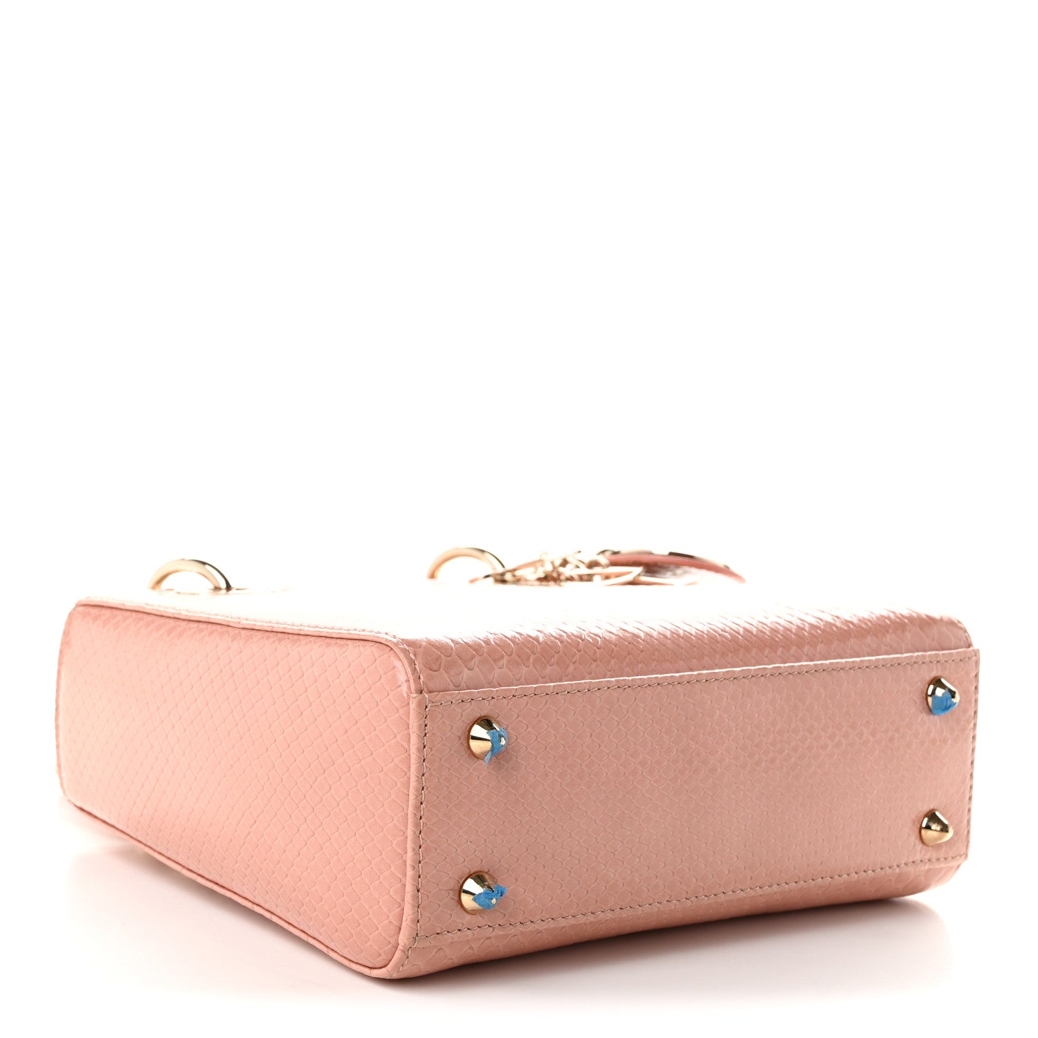 Snakeskin Small Lady Dior Pink — view 4