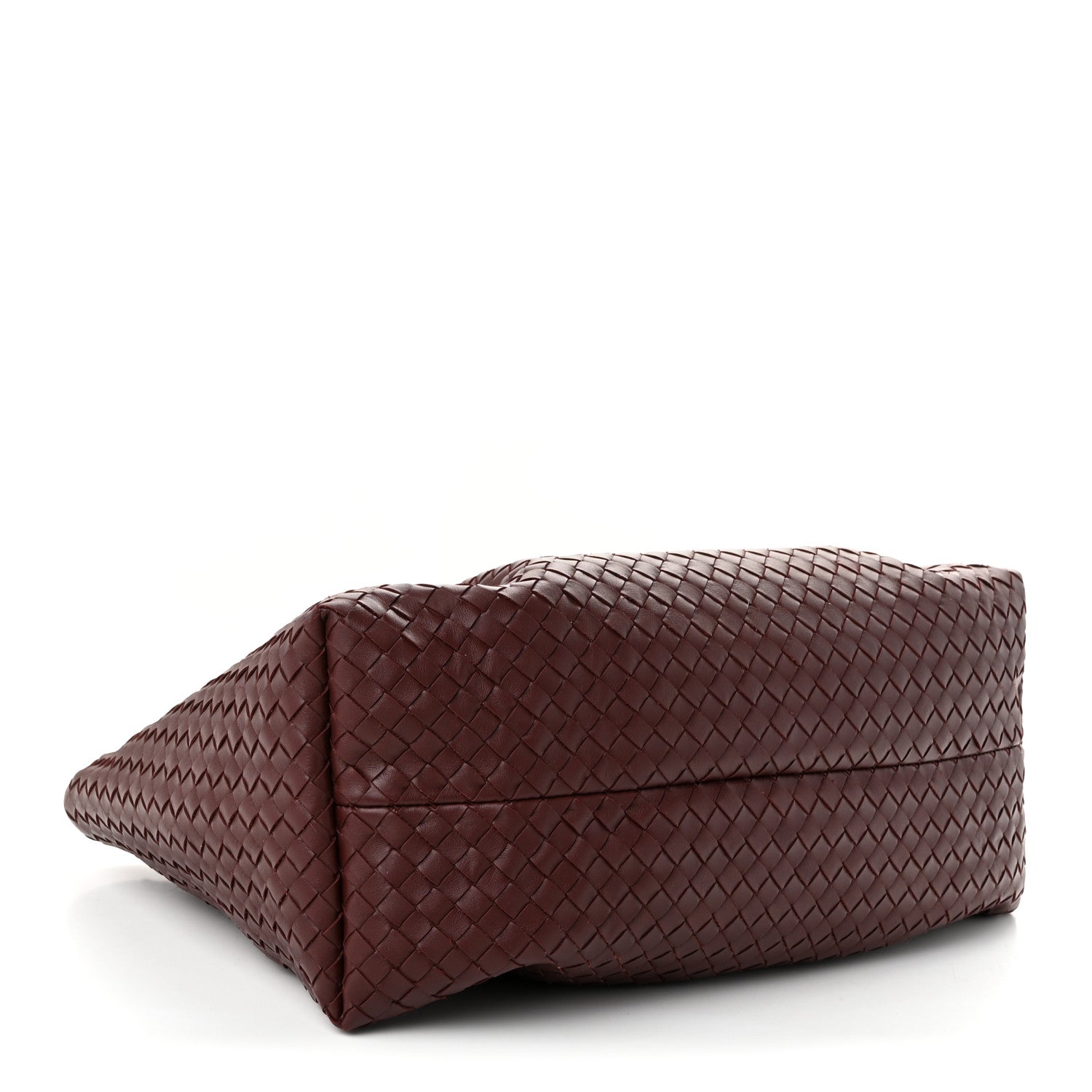 Calfskin Intrecciato Pinacoteca Reversible Tote Madder Brown Lunar — view 5