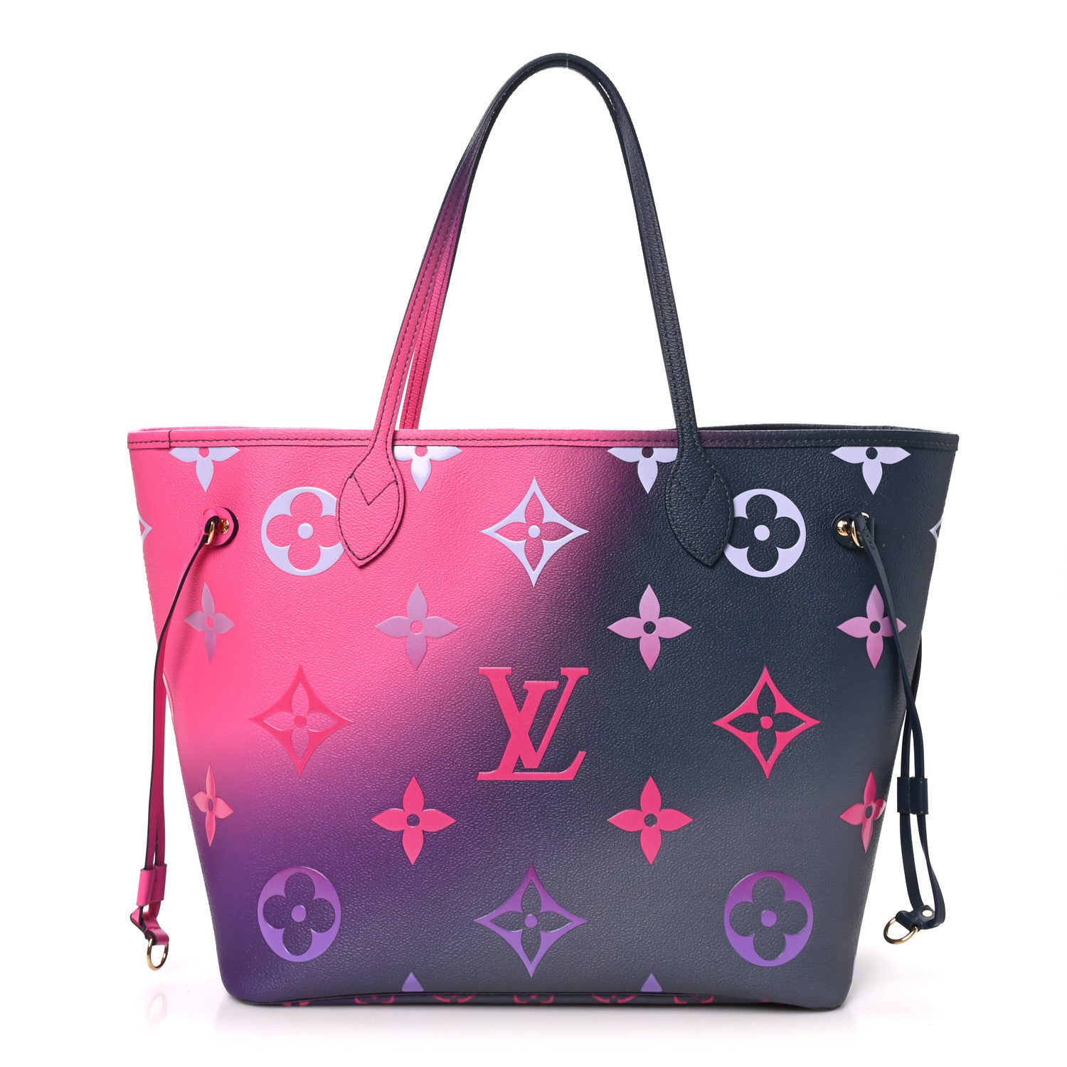 Monogram Giant Spring In The City Neverfull MM Midnight Fuchsia