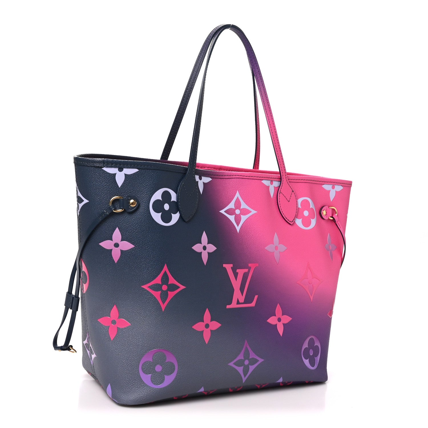 Monogram Giant Spring In The City Neverfull MM Midnight Fuchsia — view 4
