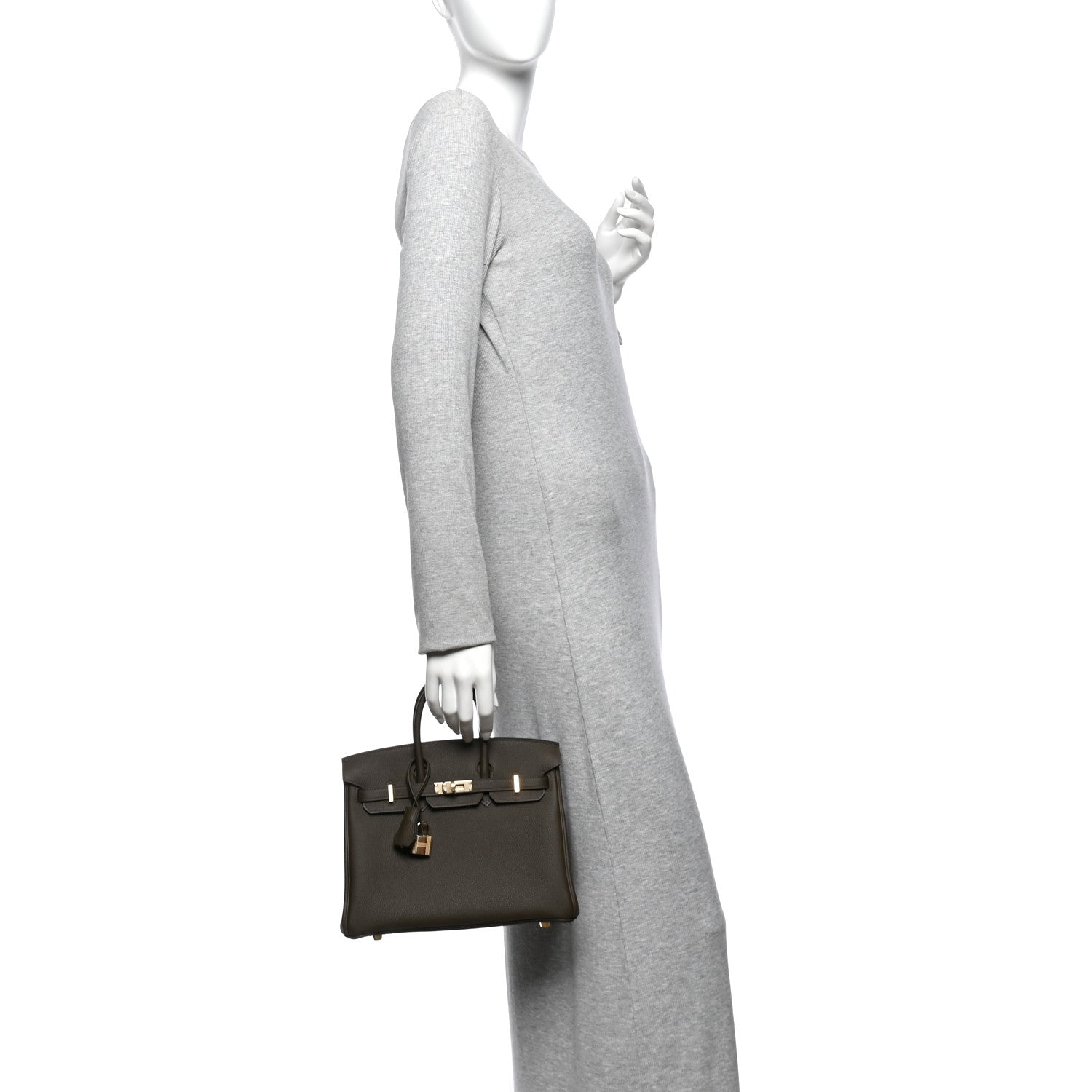 Togo Birkin 25 Vert Loden — view 2