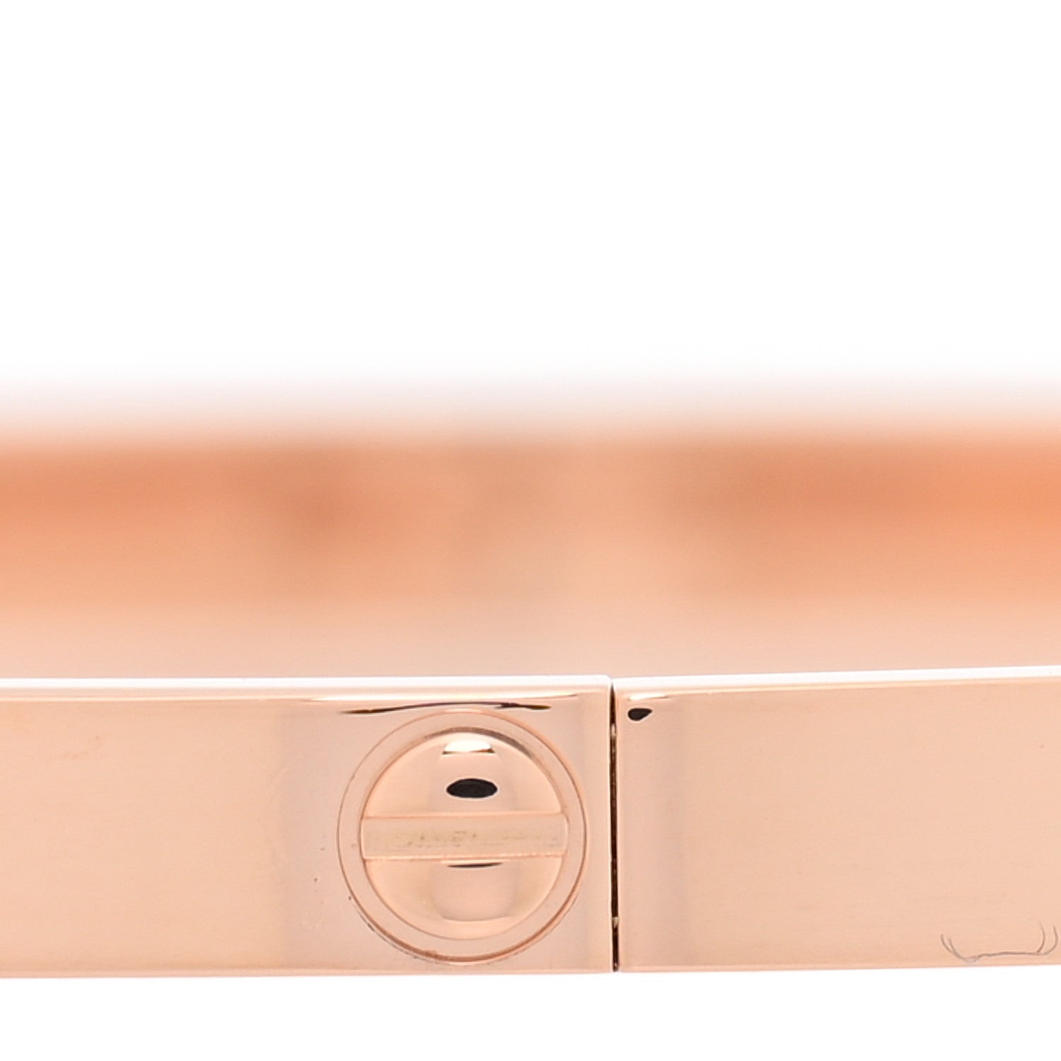 18K Pink Gold 6 Diamond Small LOVE Bracelet 20 — view 3