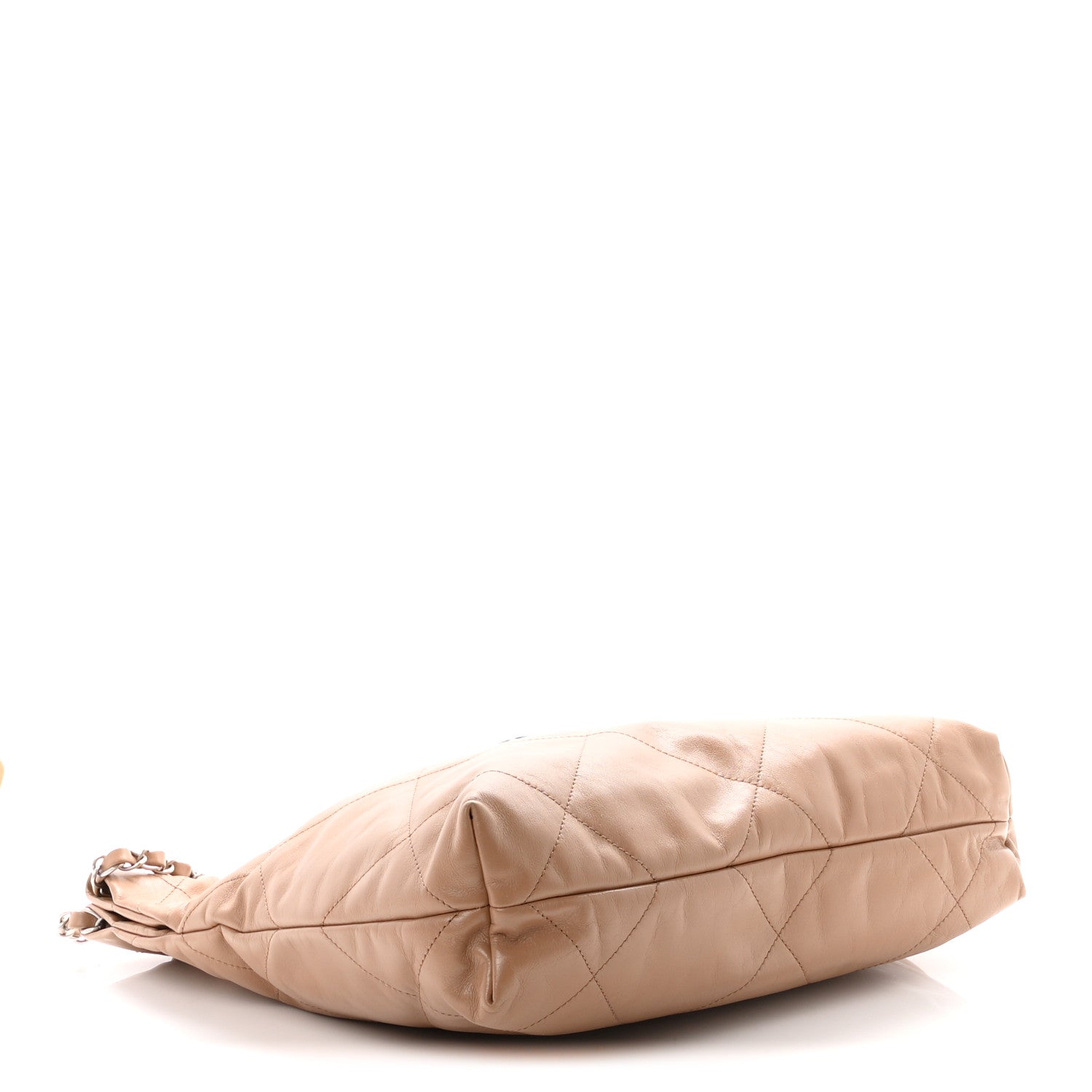 Shiny Calfskin Quilted Small Chanel 22 Beige — view 4