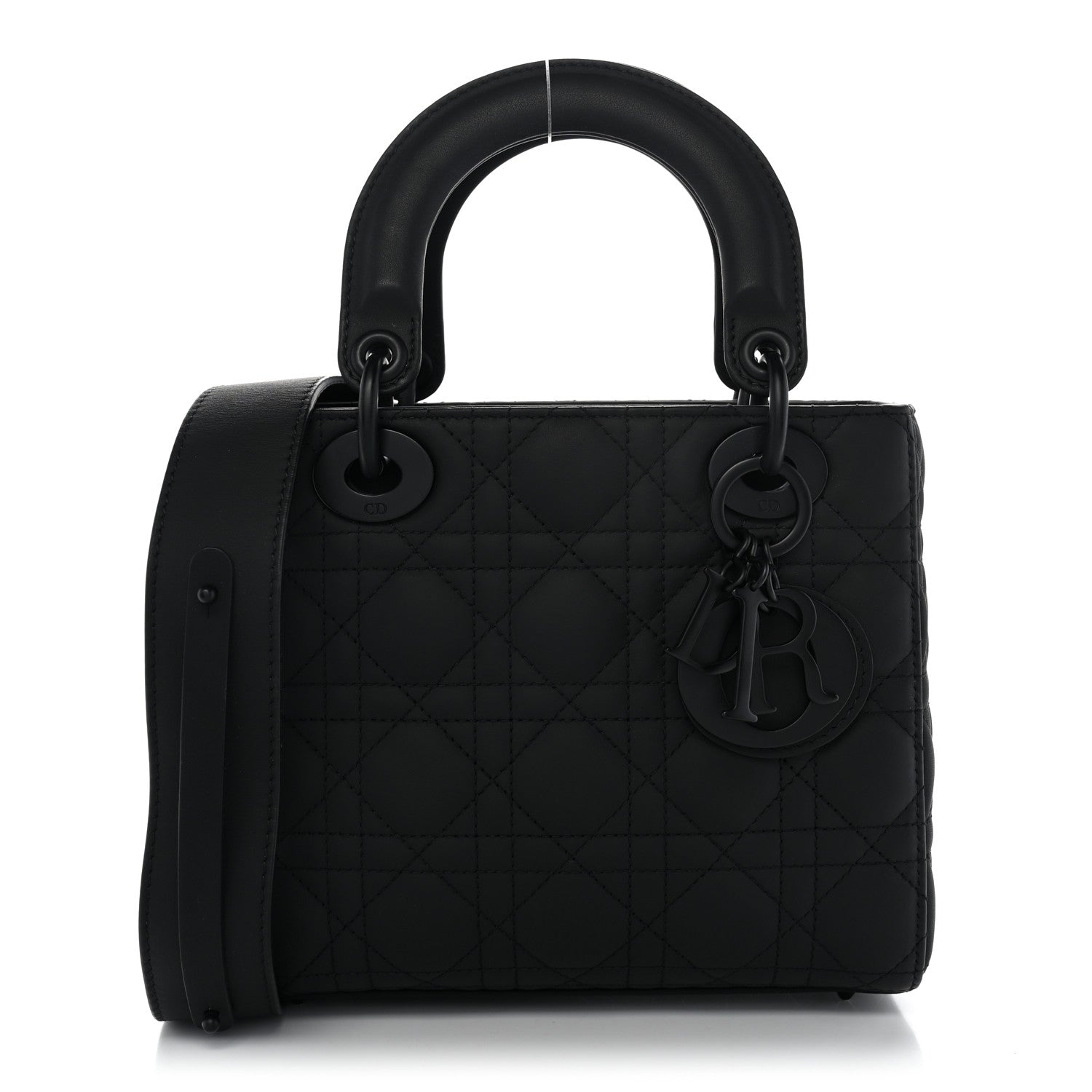 Ultra Matte Calfskin Cannage Small My ABCDior Lady Dior  Black