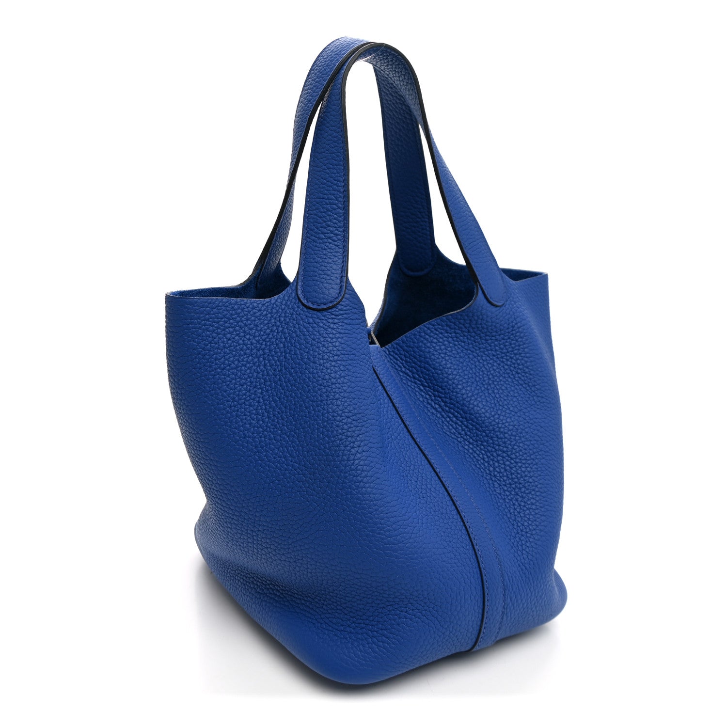Taurillon Clemence Picotin Lock 22 MM Bleu Electrique — view 3