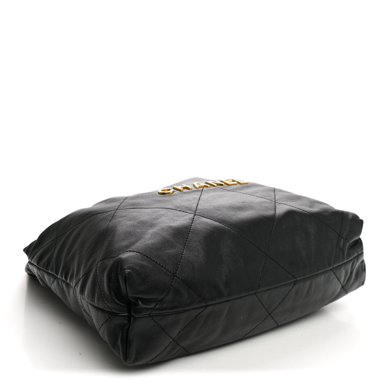 Shiny Calfskin Quilted Small Chanel 22 Black — view 5