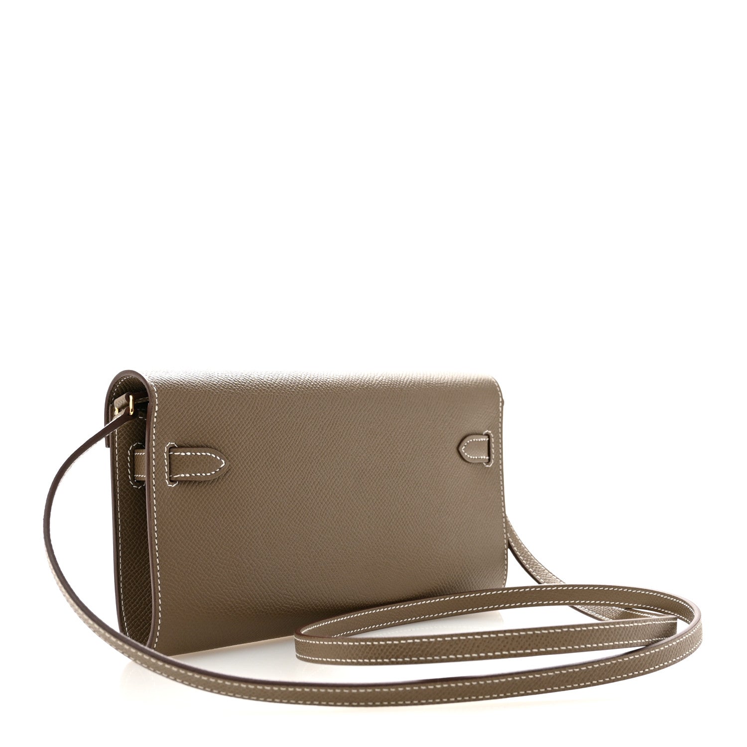 Epsom Kelly Wallet To Go Etoupe — view 3