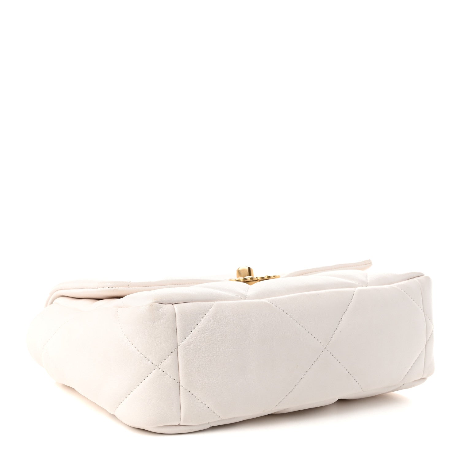 Lambskin Quilted Medium Chanel 19 Flap White — view 4