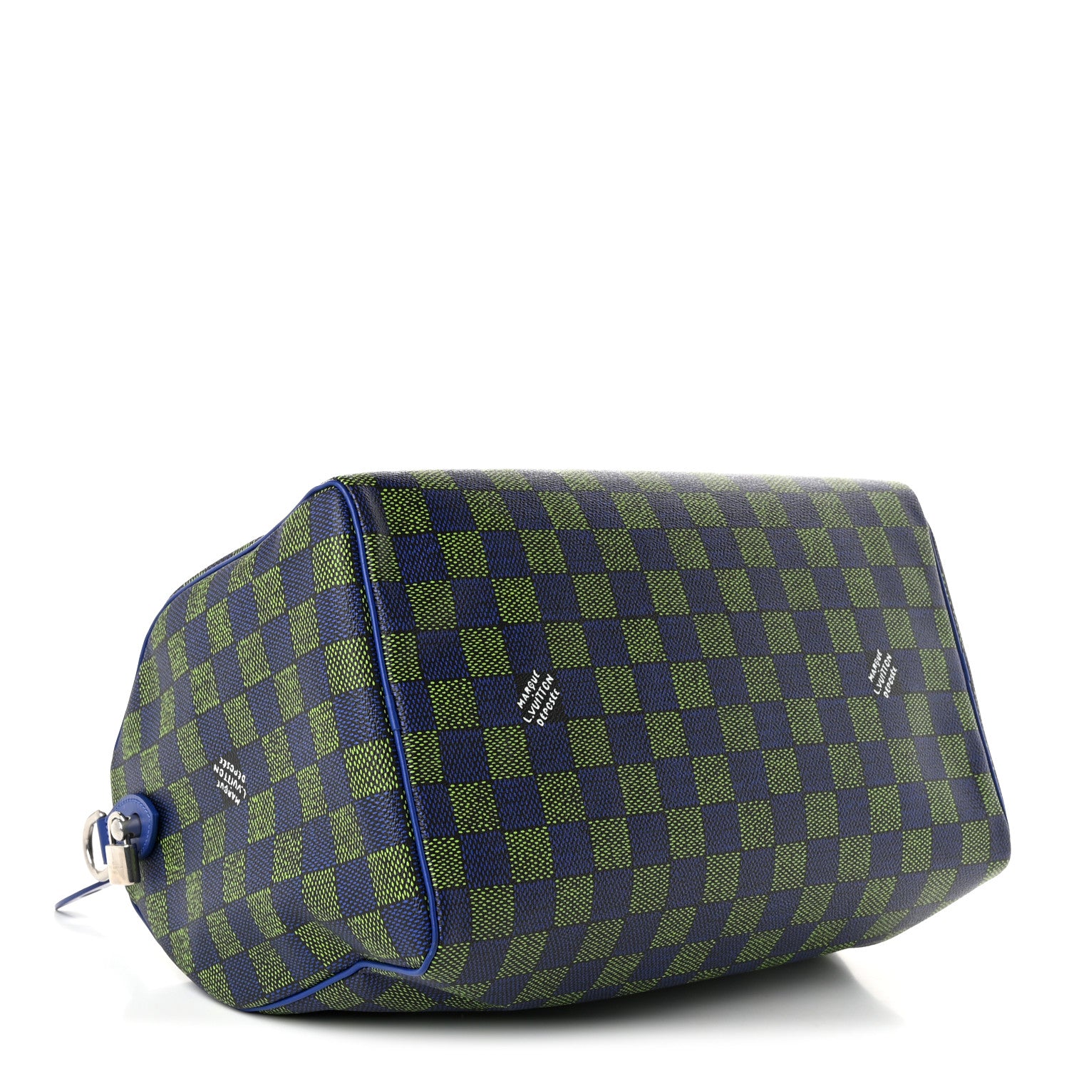 Damier Heritage Speedy Bandouliere 40 Blue Green — view 4