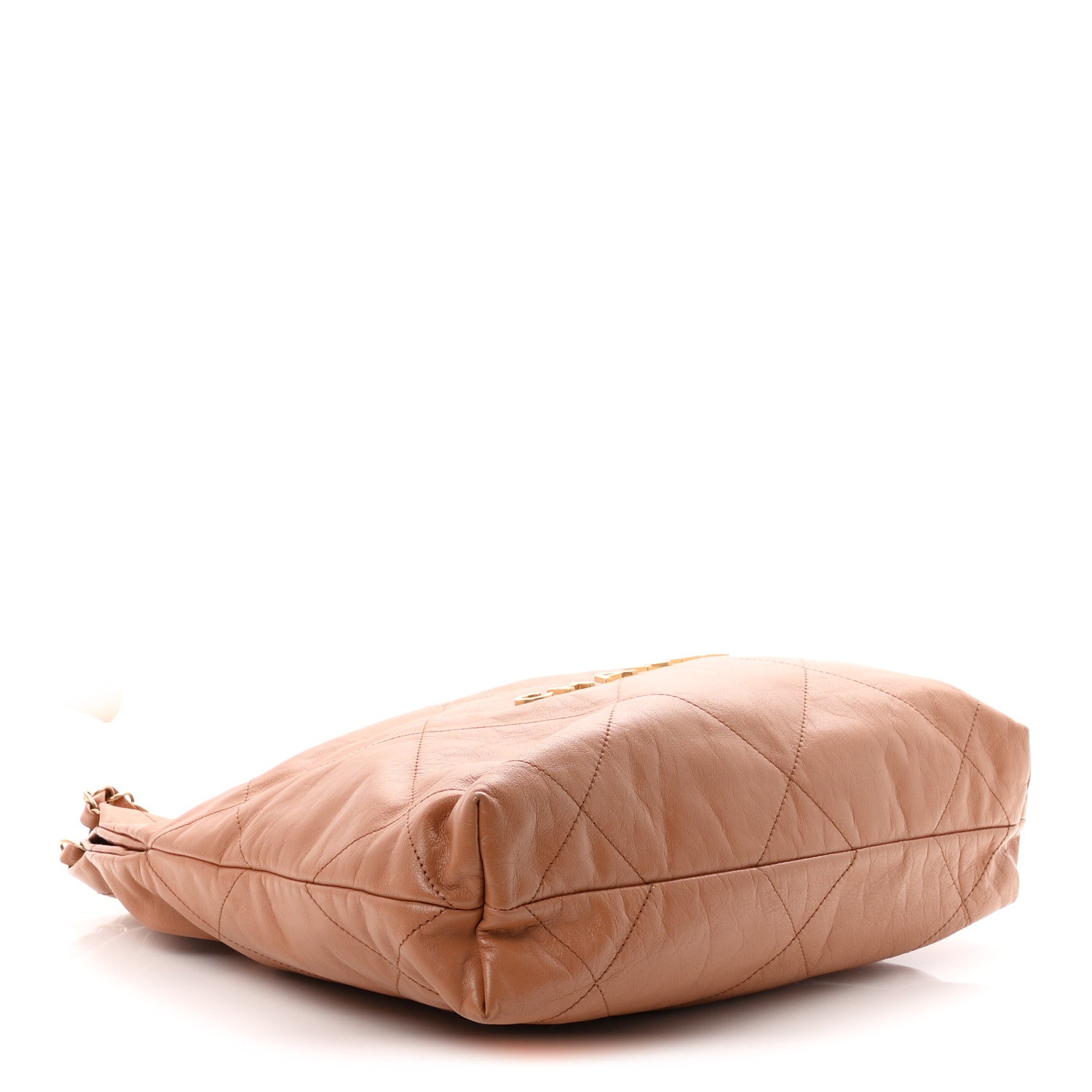 Shiny Calfskin Quilted Small Chanel 22 Camel — view 5