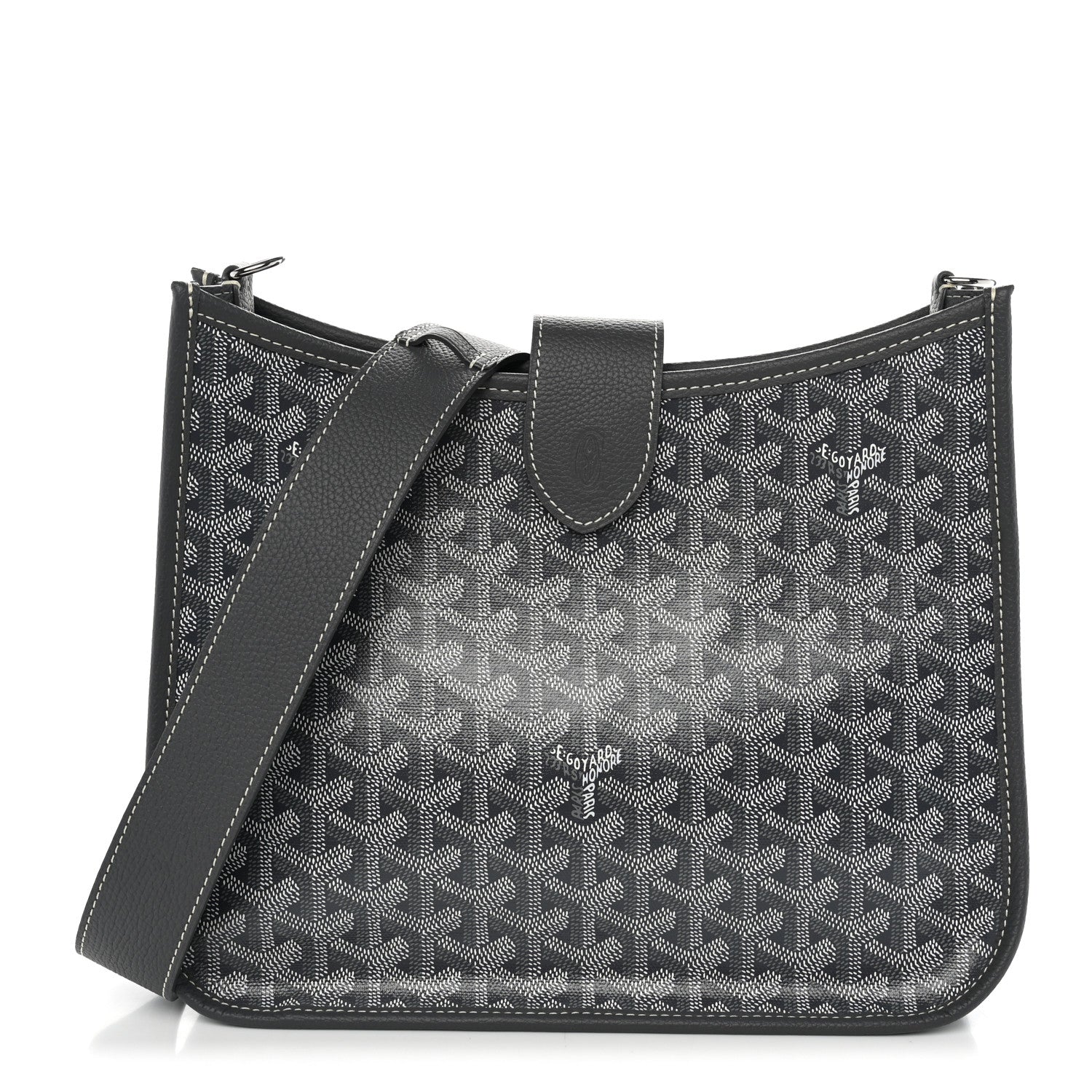 Goyardine Musette PM Bag Grey