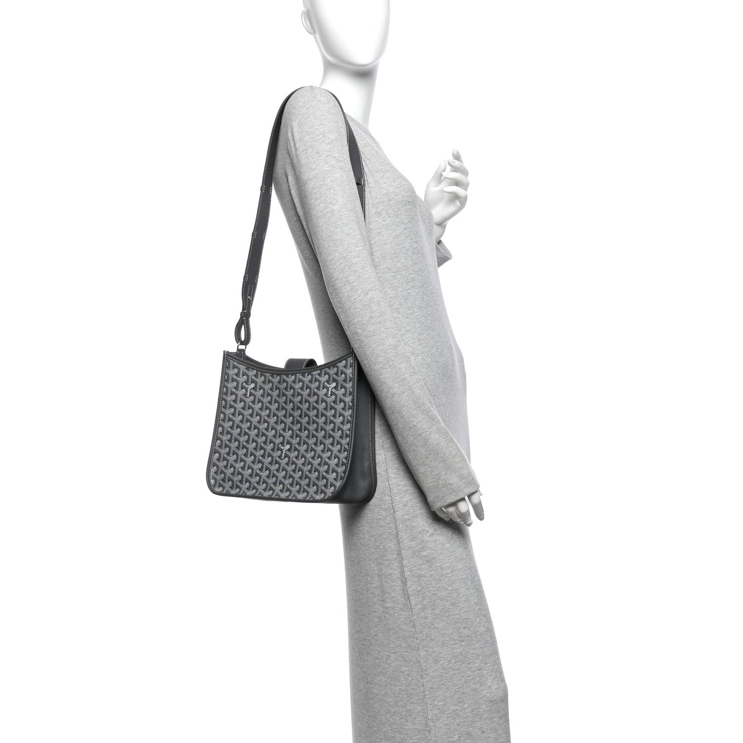 Goyardine Musette PM Bag Grey — view 2