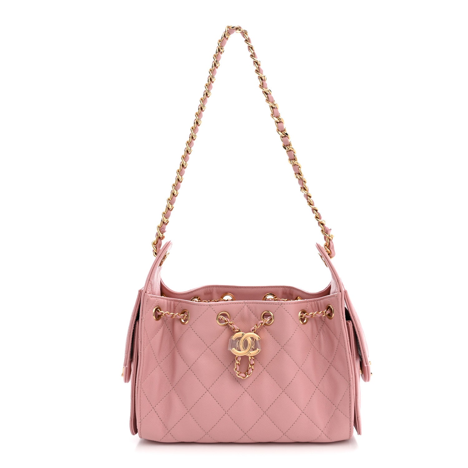 Caviar Quilted Mini Chanel 25 Handbag Pink