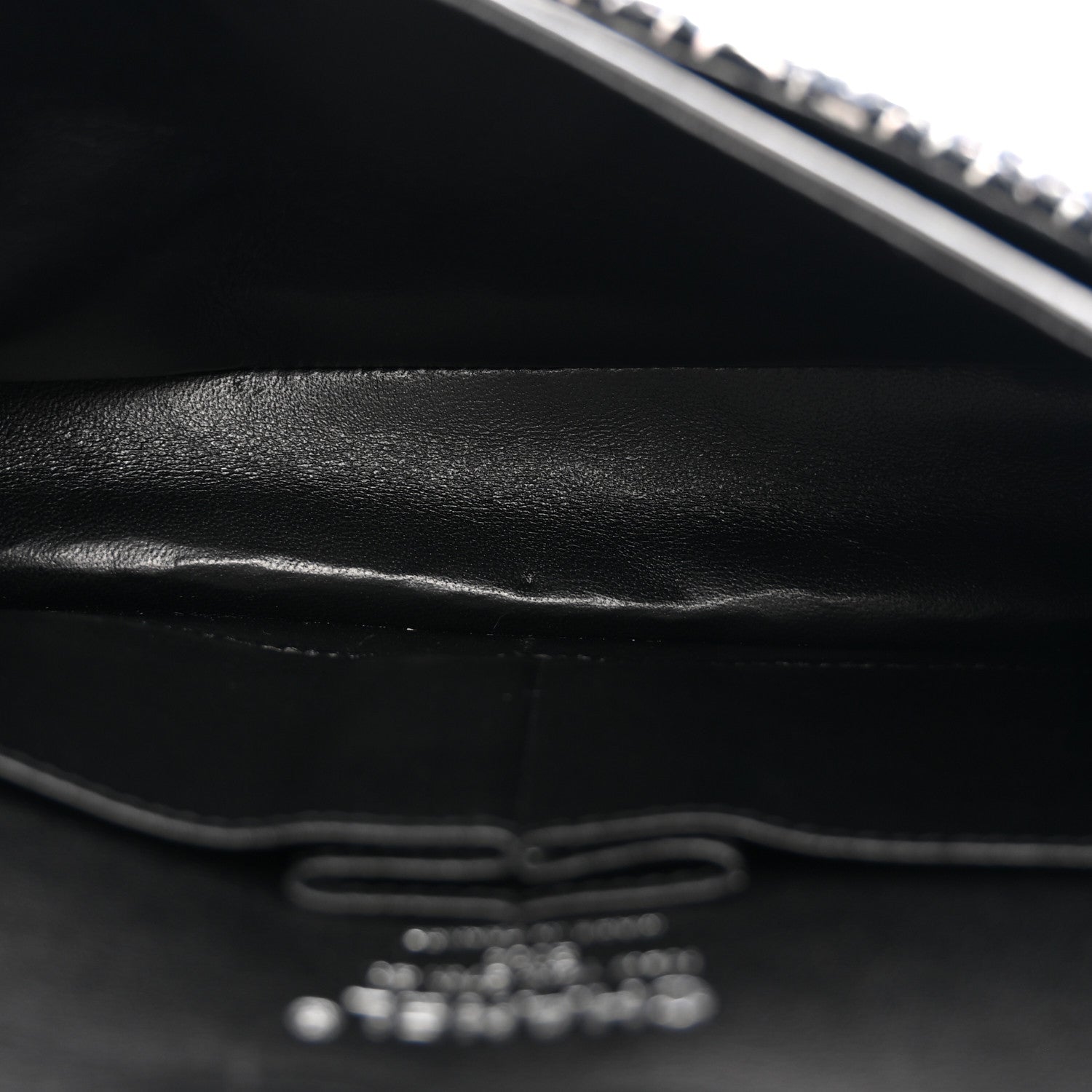 Tweed Quilted Medium Double Flap Black — view 5