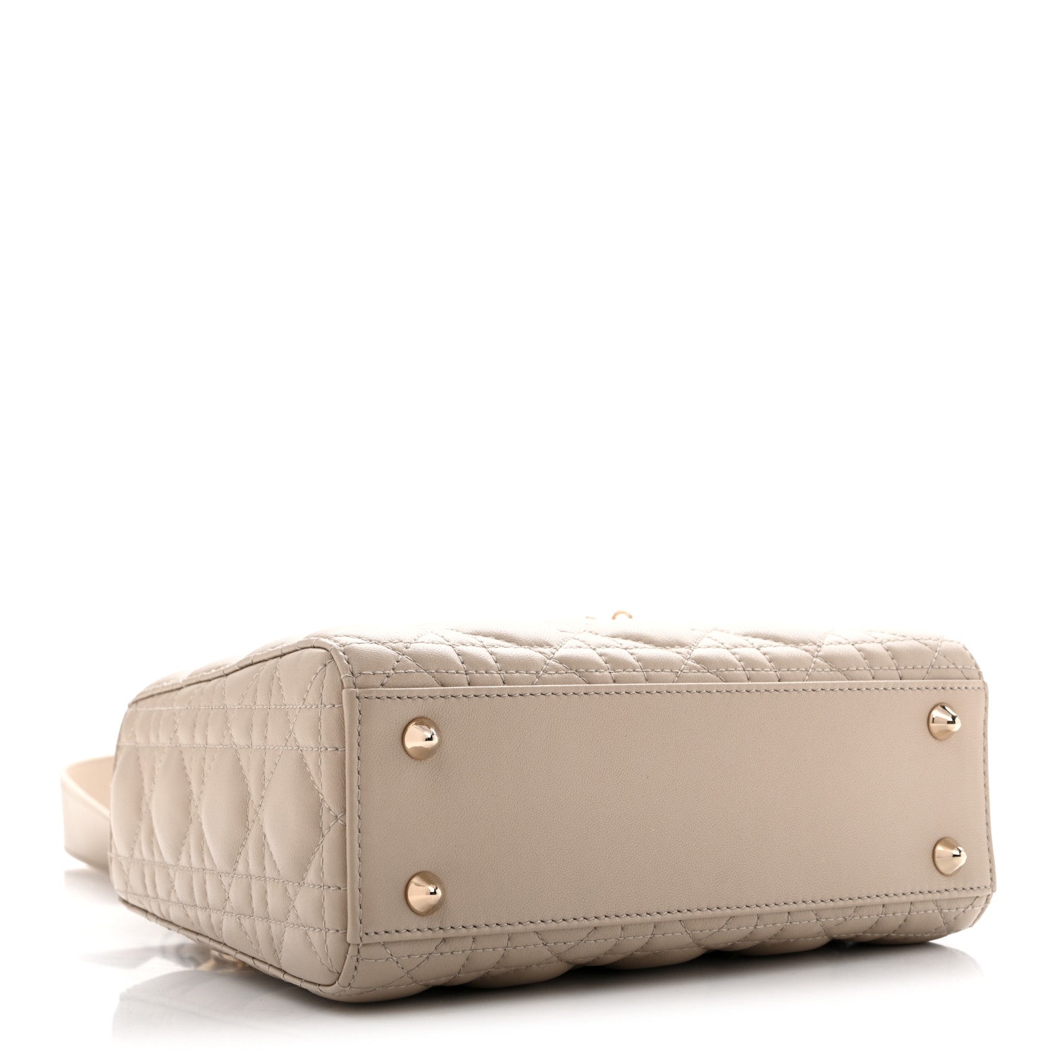 Lambskin Cannage Small My ABCDior Lady Dior Beige — view 4