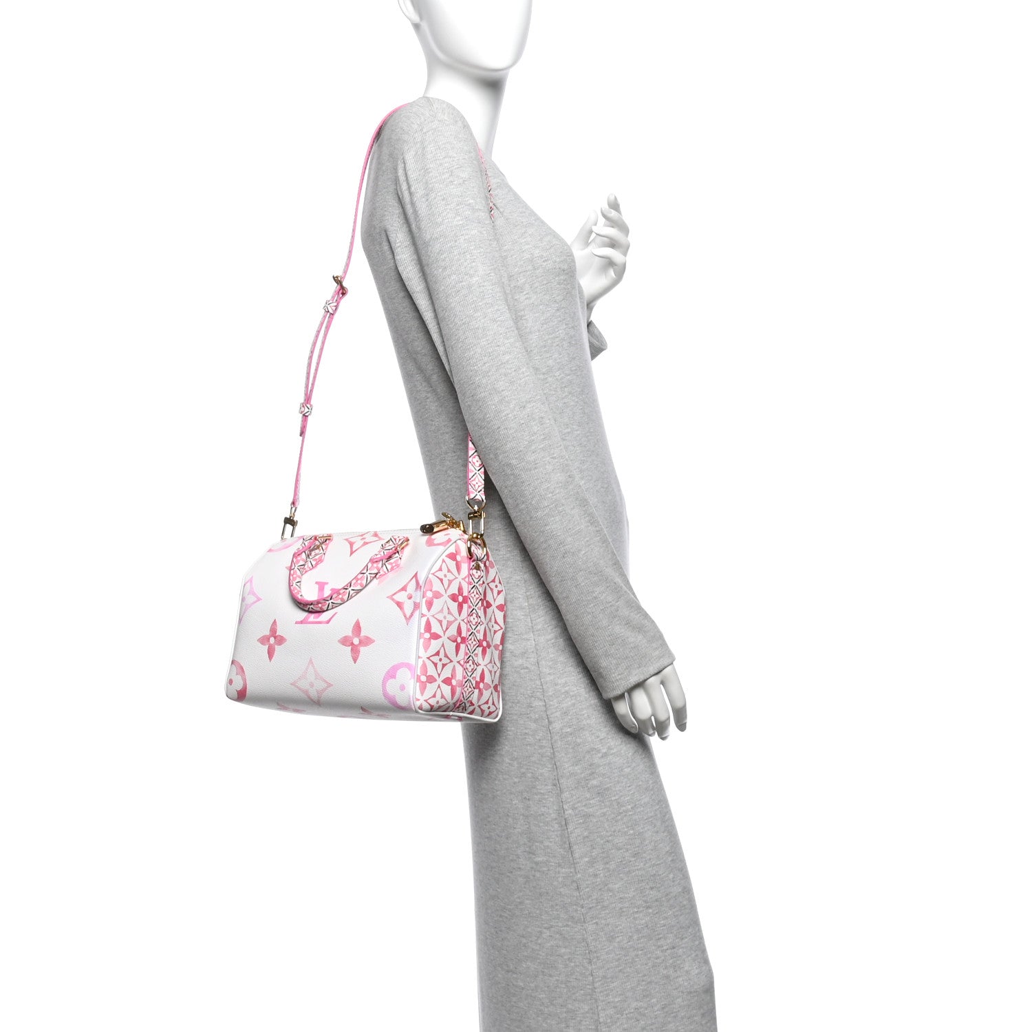 Monogram Giant By The Pool 2.0 Speedy Bandouliere 25 Rose — view 2