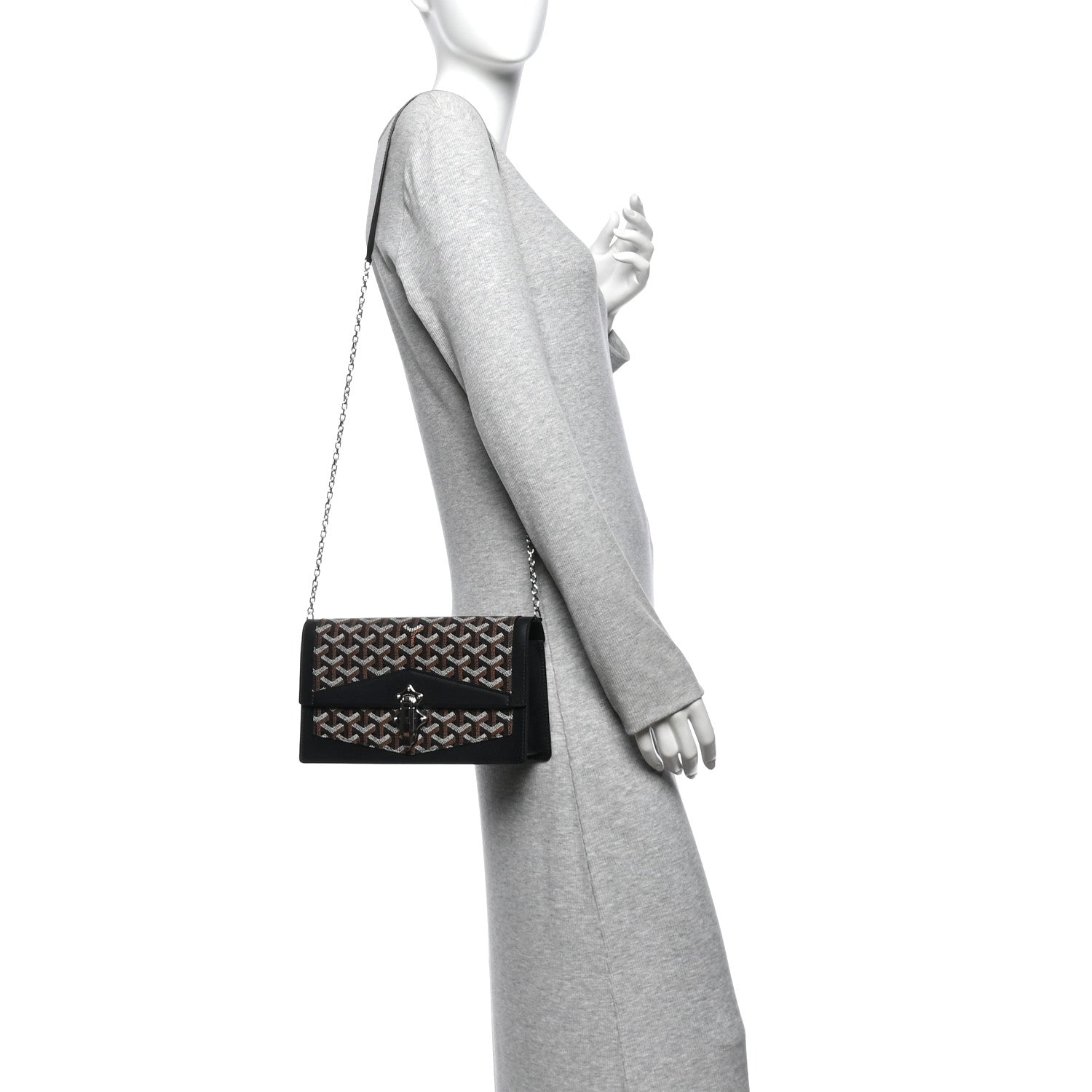 Goyardine Duchesse Marie-Caroline Bag Black Gold — view 2